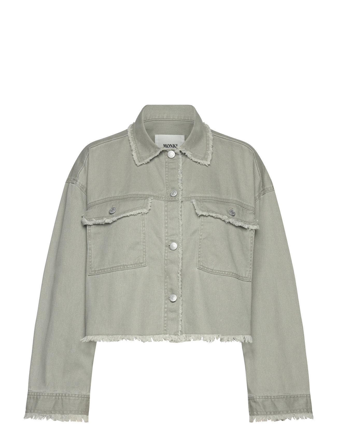 Monki Cropped Boxy Twill Jacket - - XL 1