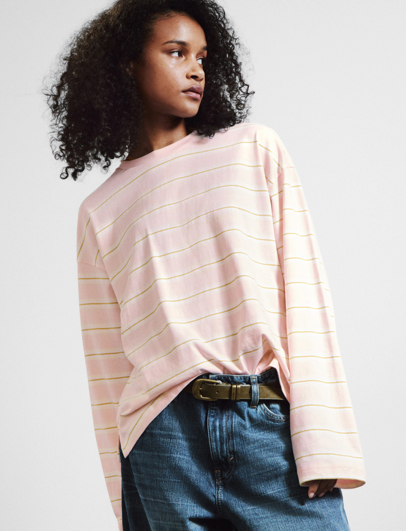Monki Long-Sleeved Cotton T-Shirt - - XXS 4