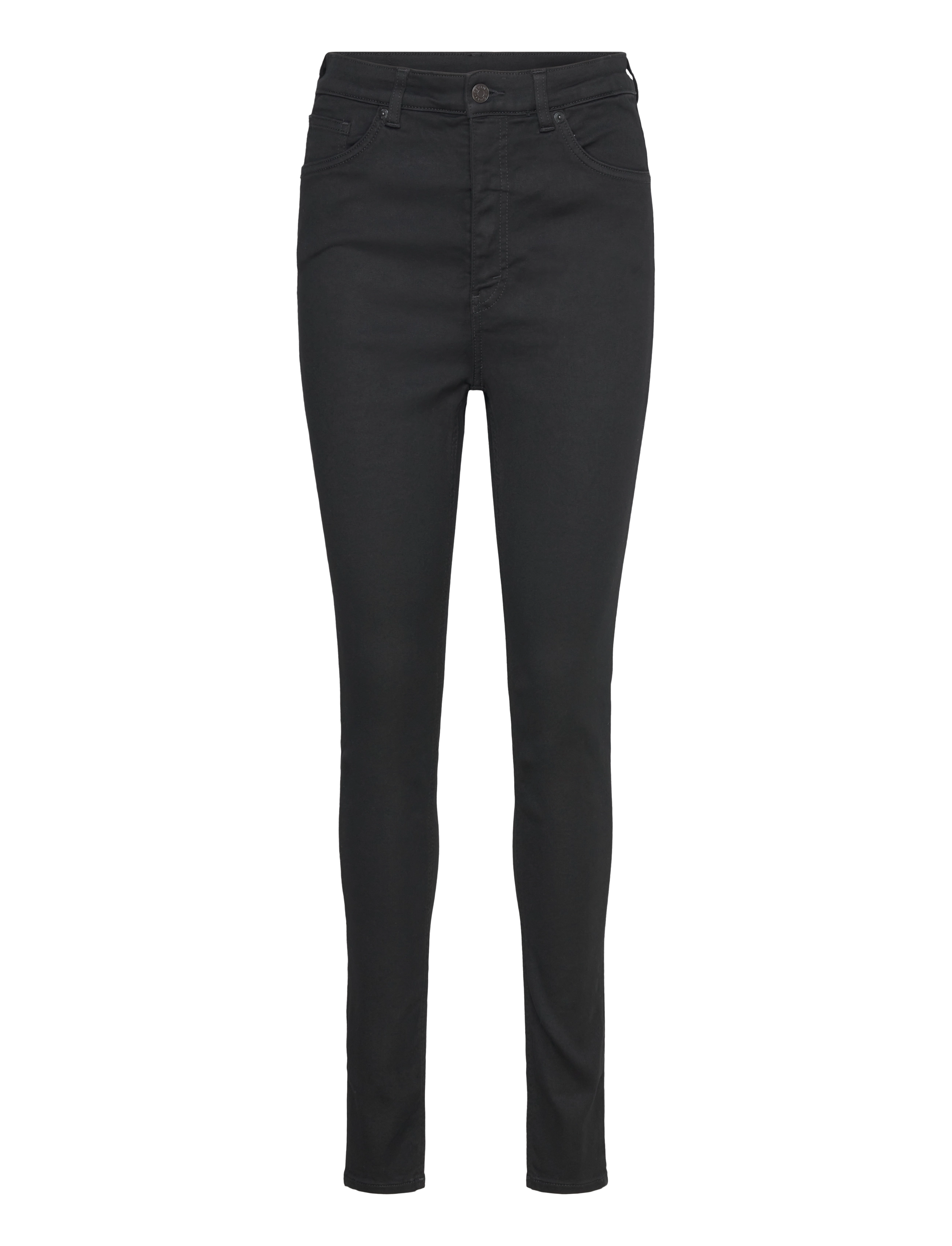 Monki Oki High Waist Tight Jeans, 25, Black, Jeans > Skinny, Dame