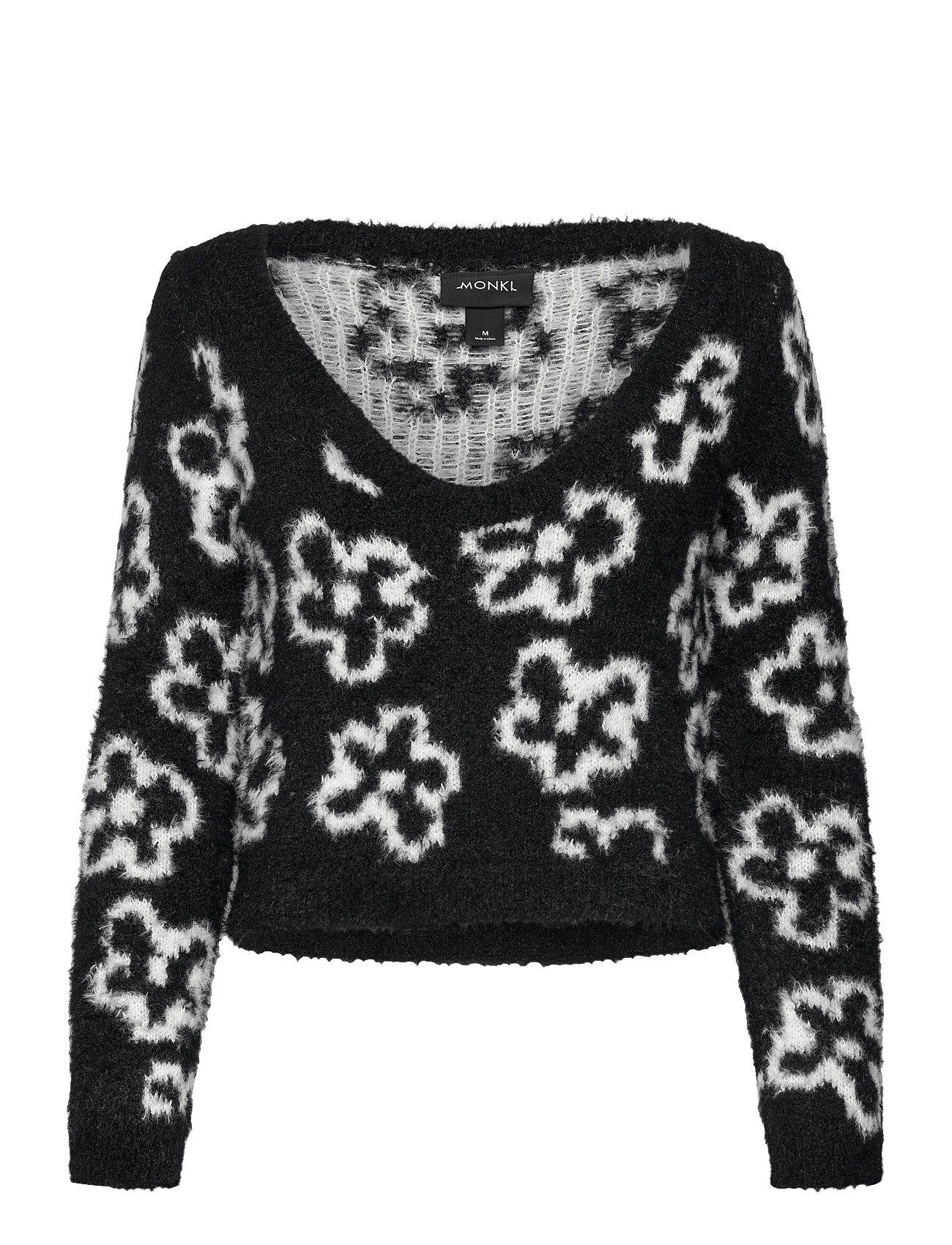 Monki - Fluffy Knitted Boat Neck