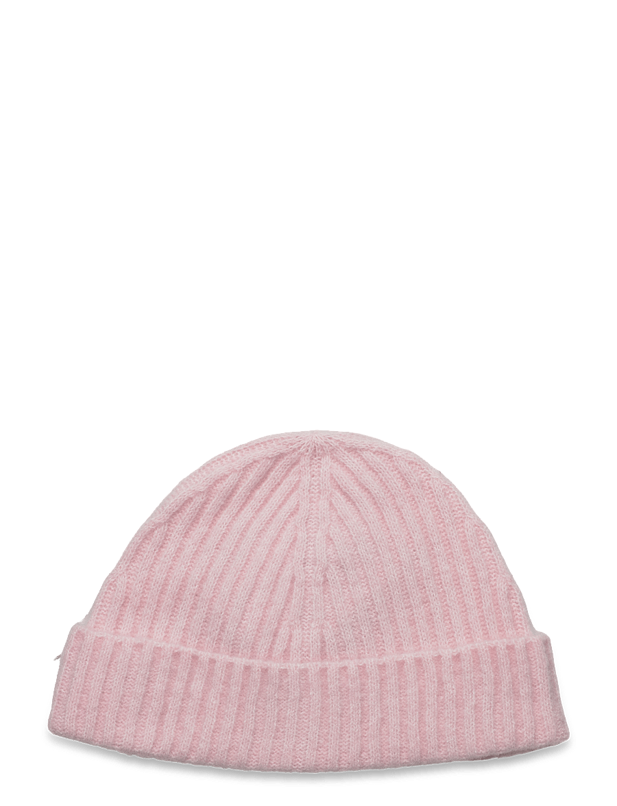 Monki - Ribbed beanie - beanies - light pink - 1