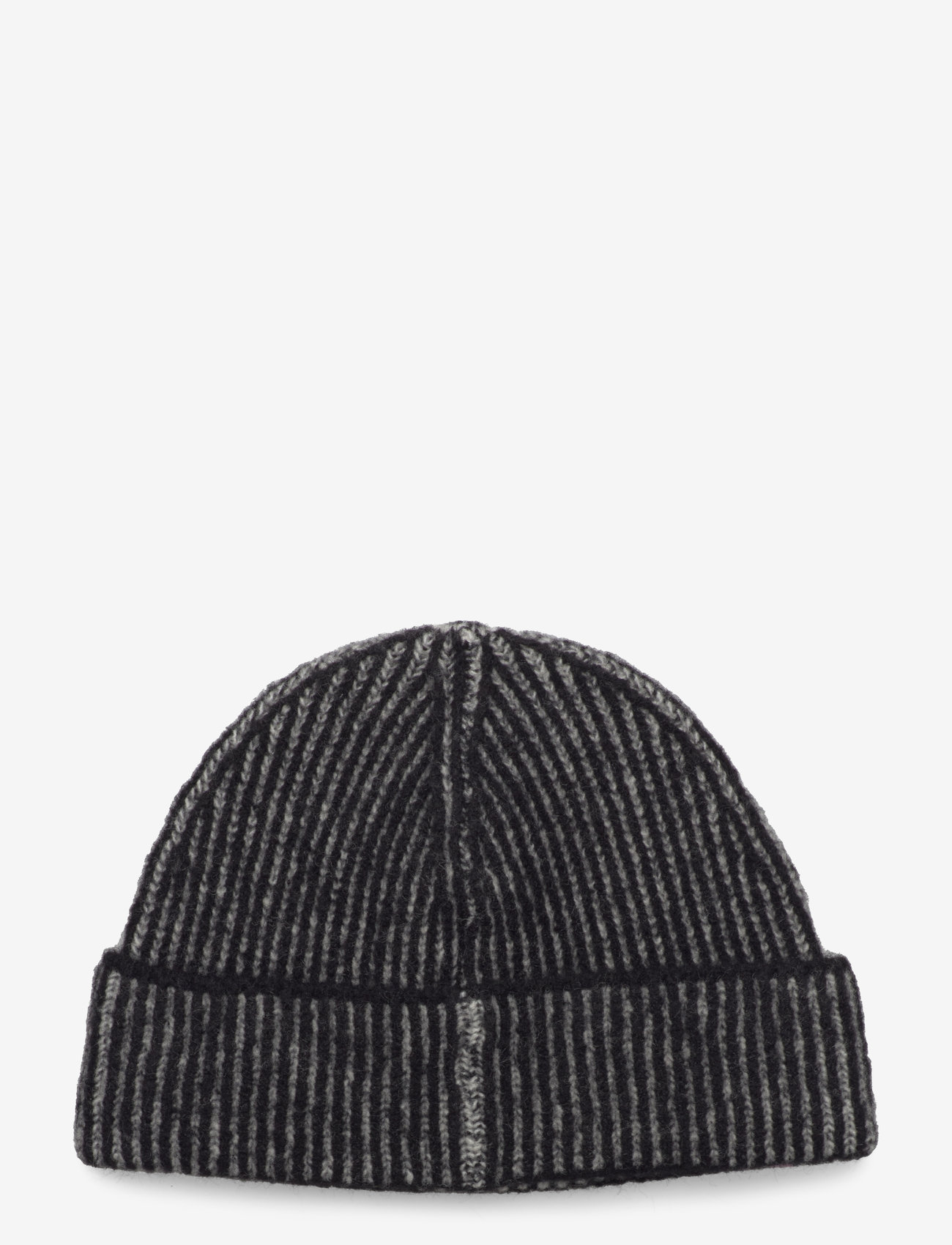 Monki - Ribbed beanie - mützen - white and black - 1