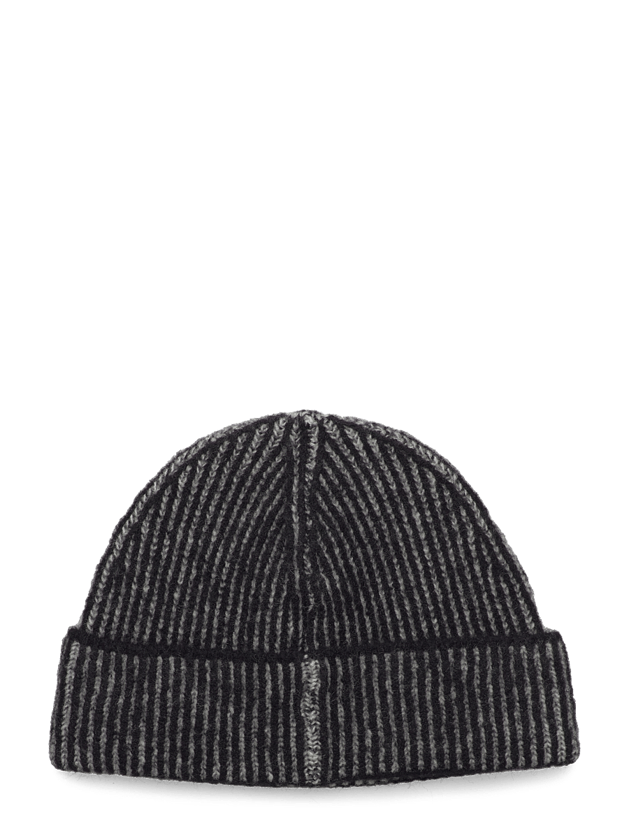 Monki - Ribbed beanie - huer - white and black - 1