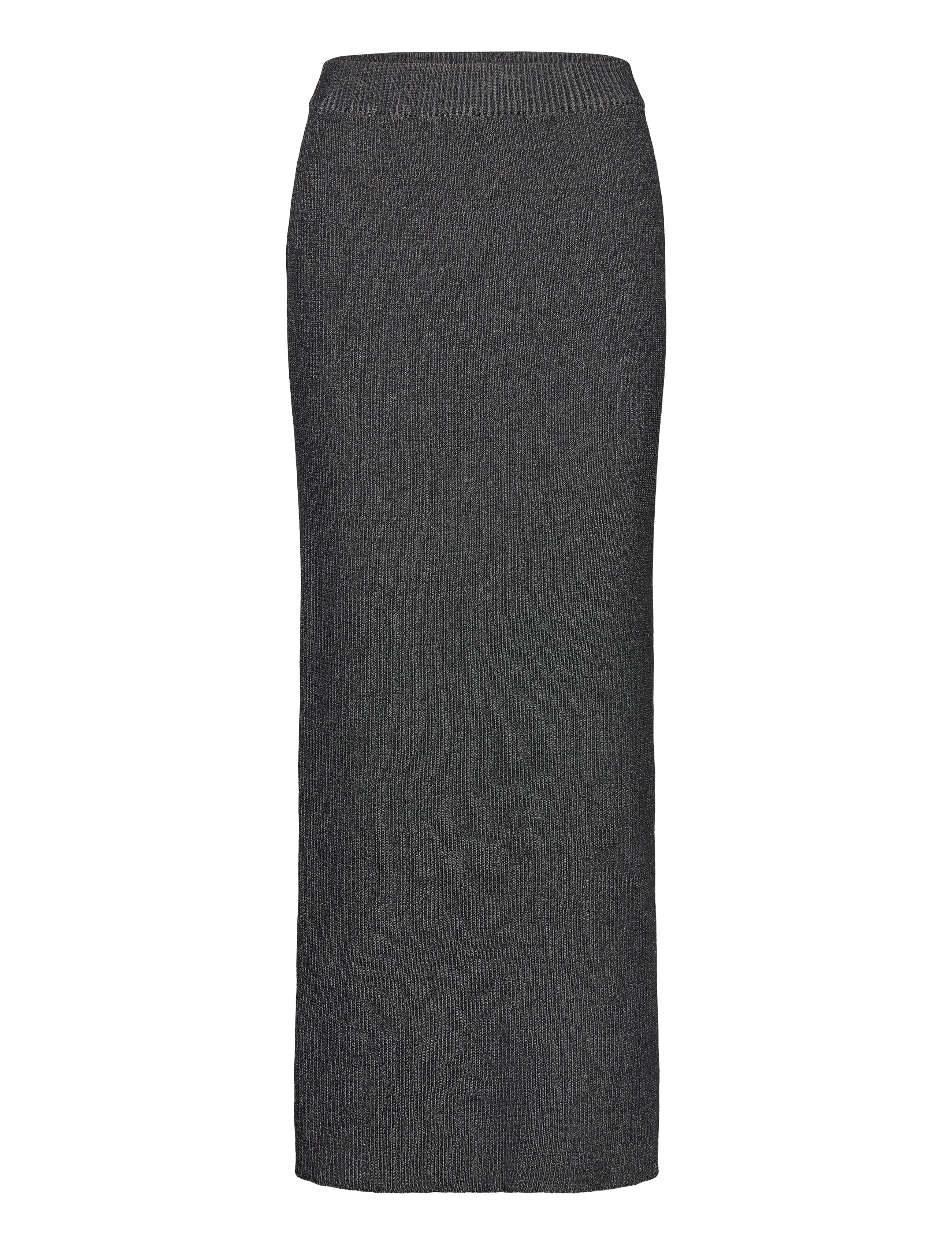 Monki Rib knit maxi skirt - Kampagne - BLACK / black