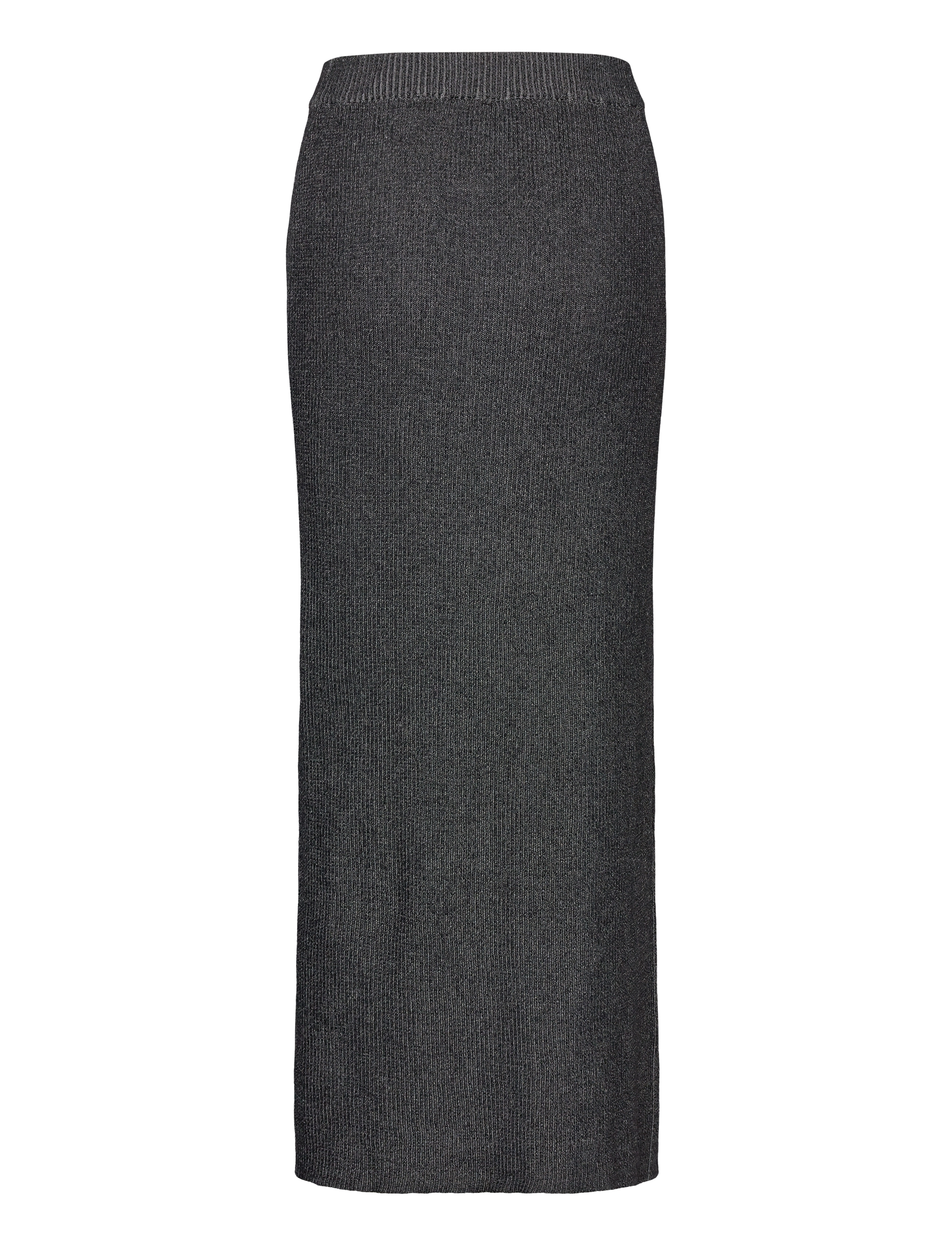 Monki - Rib knit maxi skirt - strikkede nederdele - black - 1