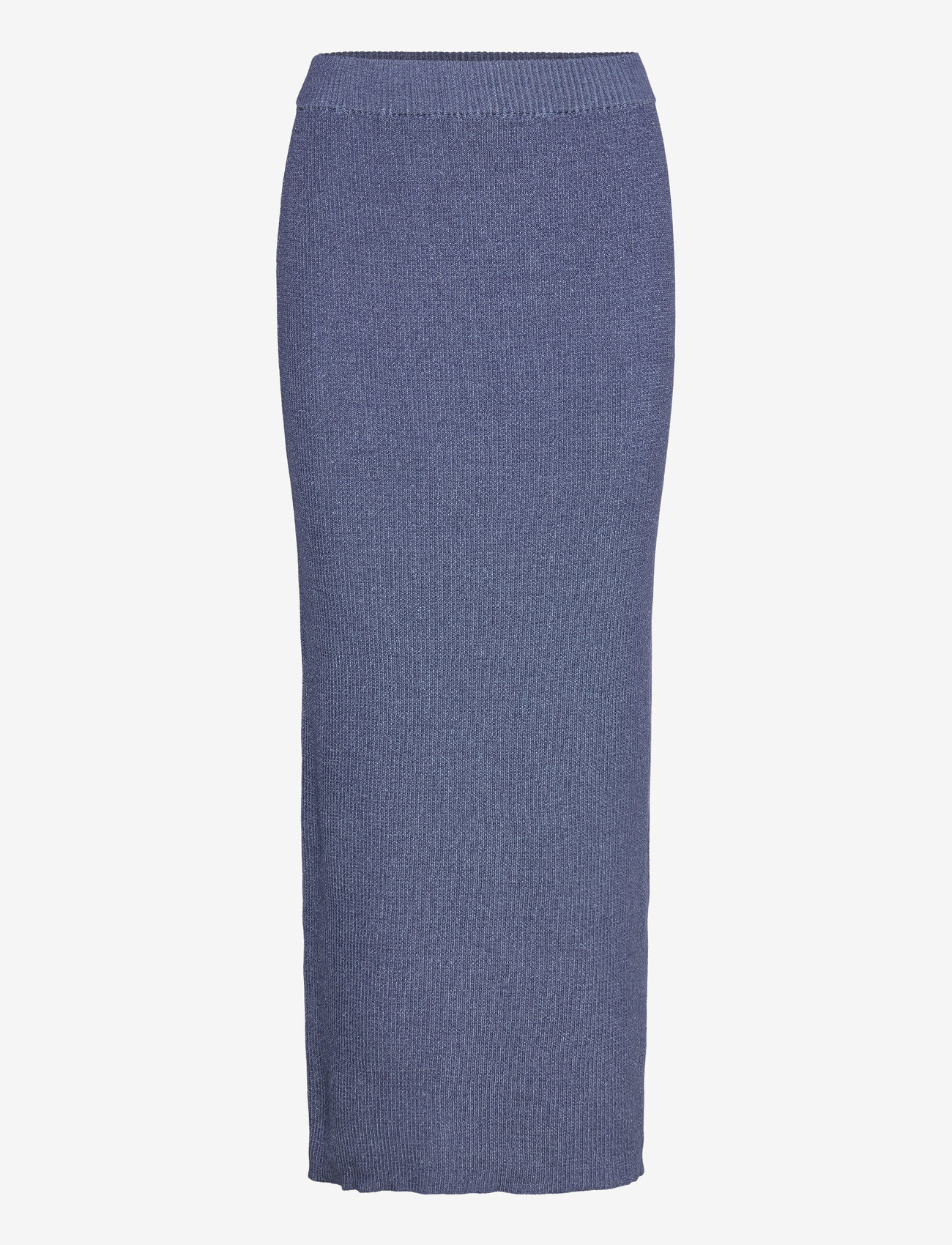 Monki - Rib knit maxi skirt - stickade kjolar - dusty blue - 0