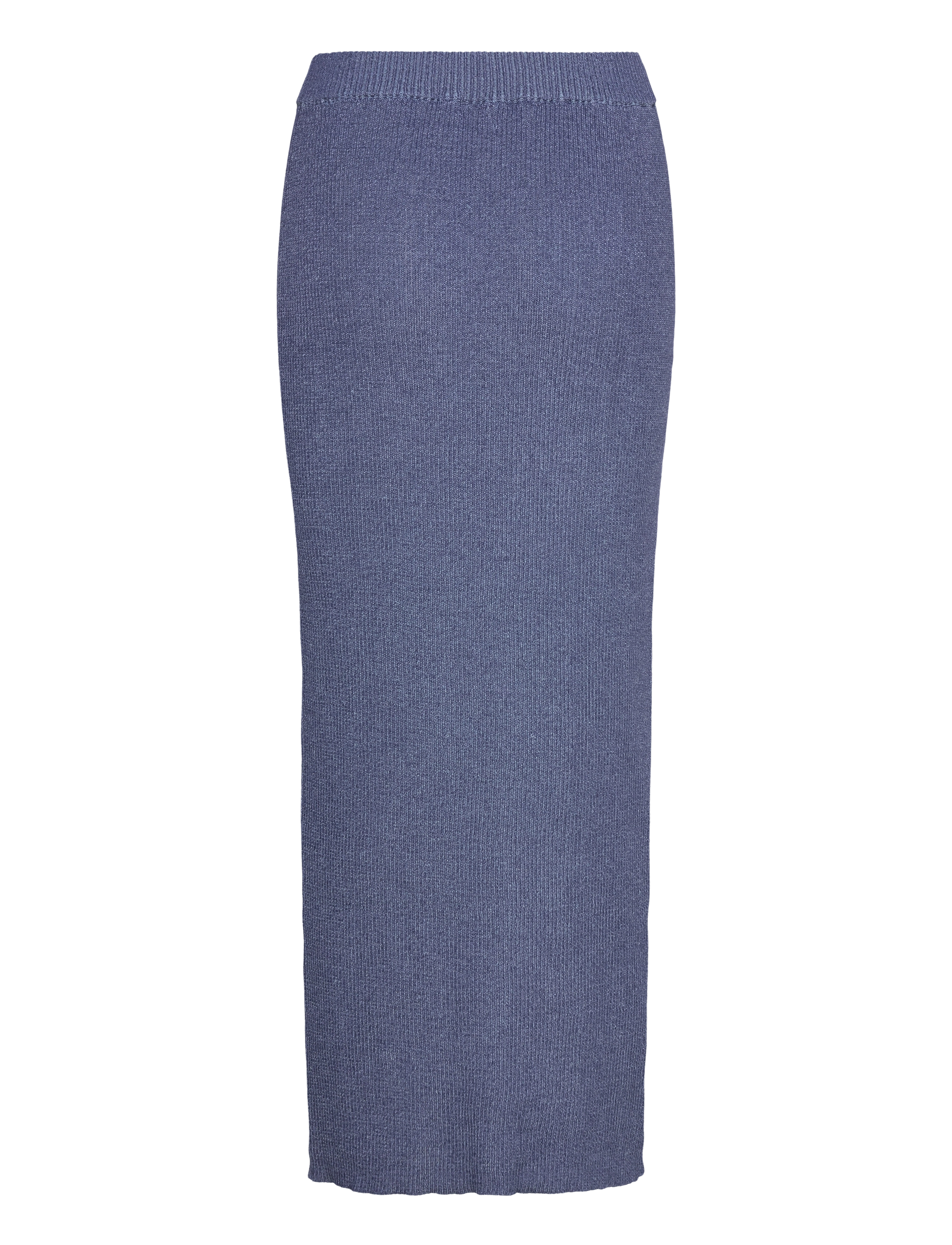 Monki - Rib knit maxi skirt - stickade kjolar - dusty blue - 1