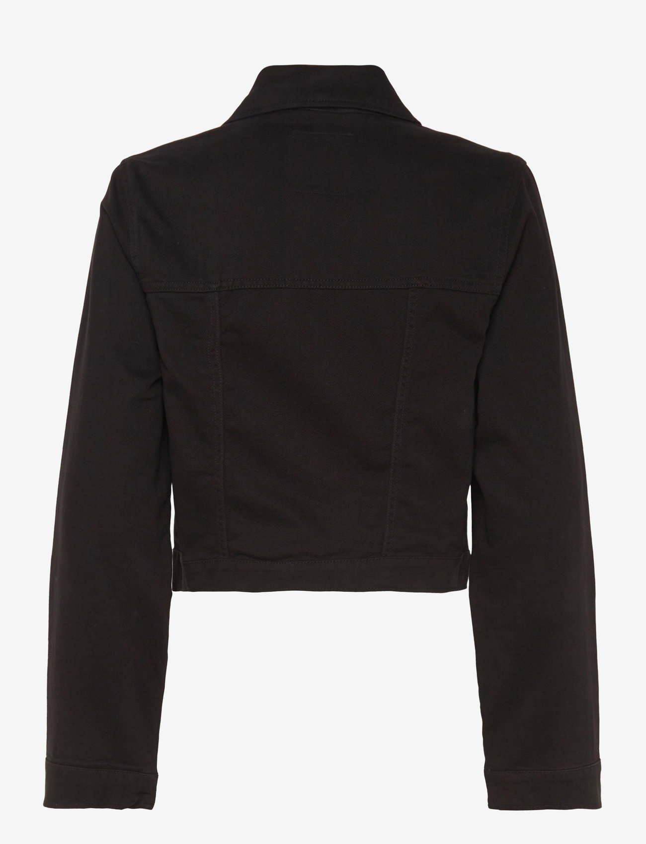 Monki - Cropped Twill Jacket - utilityjackor - black - 1