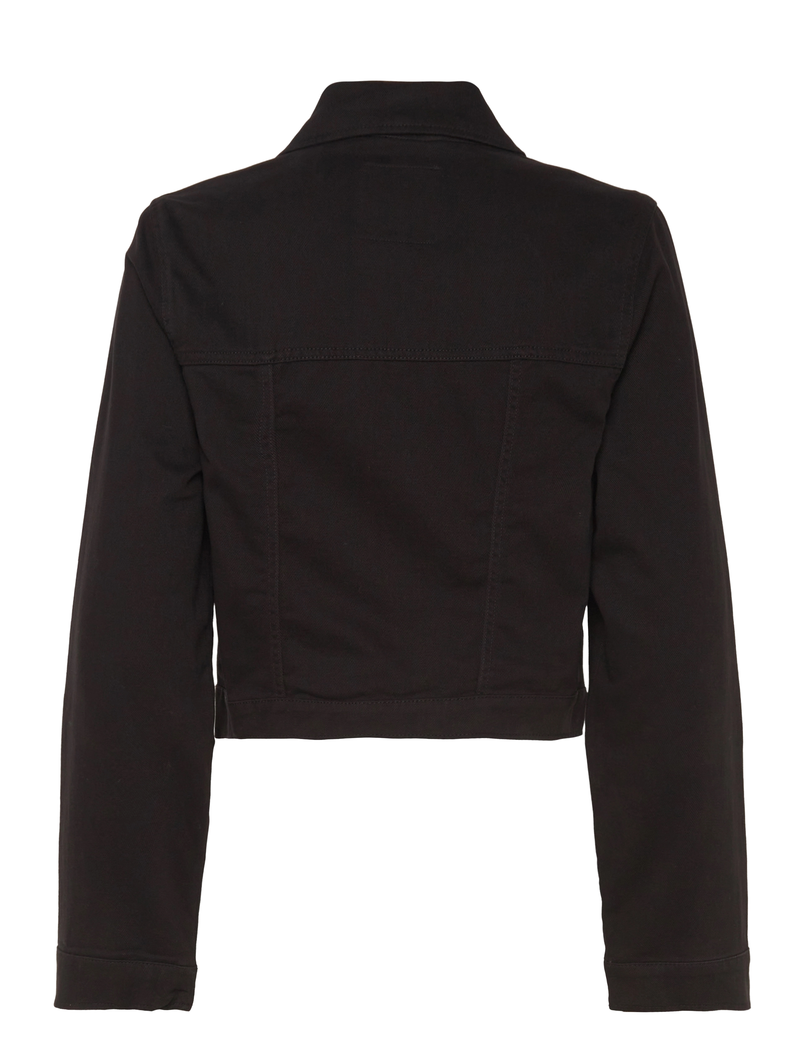 Monki - Cropped Twill Jacket - black - 1