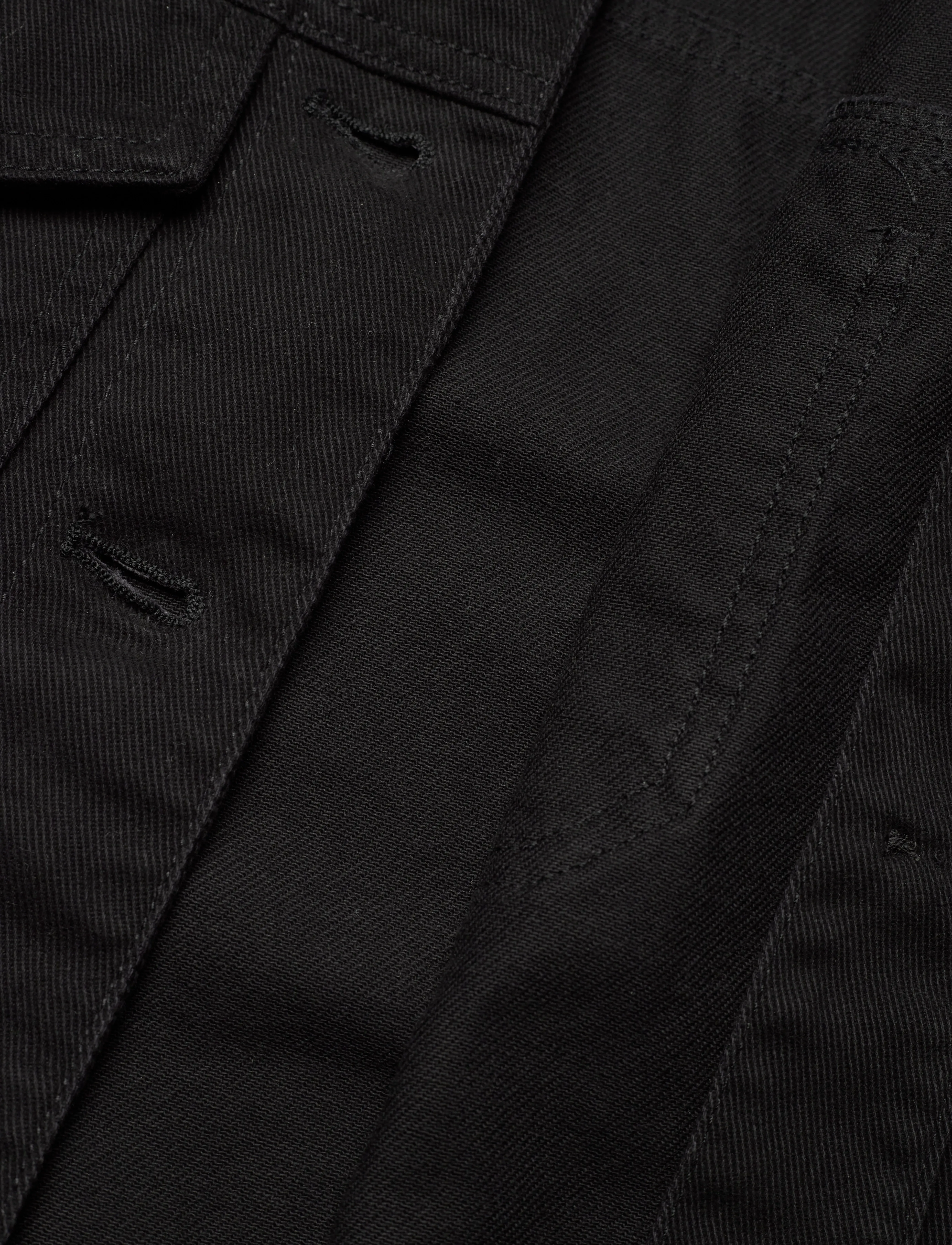 Monki - Cropped Twill Jacket - black - 3