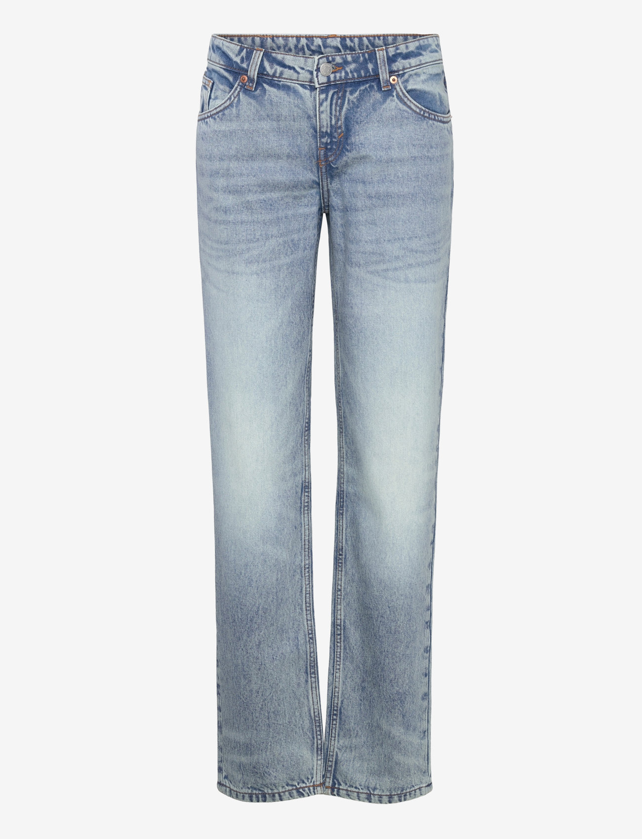 Monki - Moop Low Waist Straight Jeans - space blue - 0