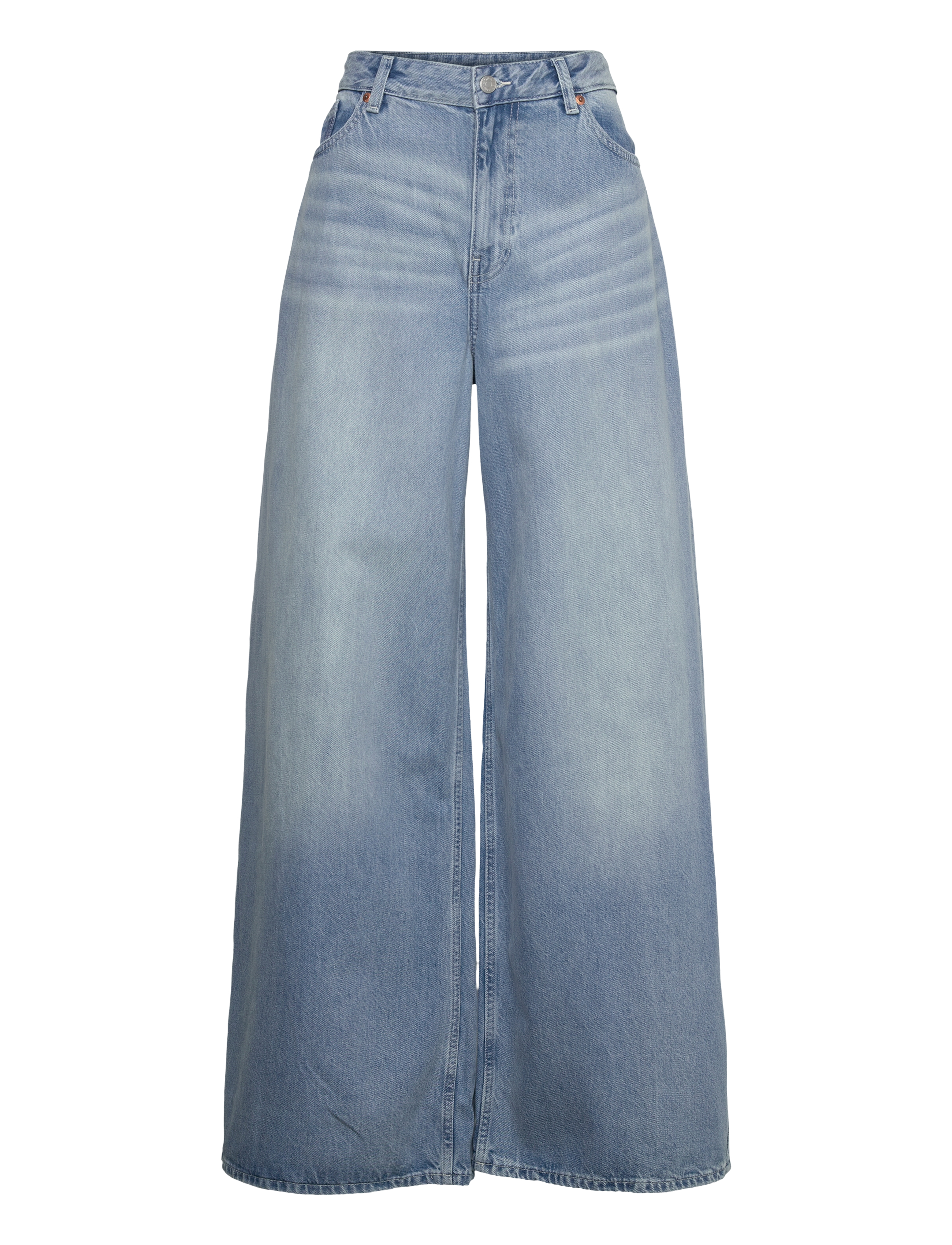 Monki Giga low waist loose jeans - Clothing - BLUE / blue