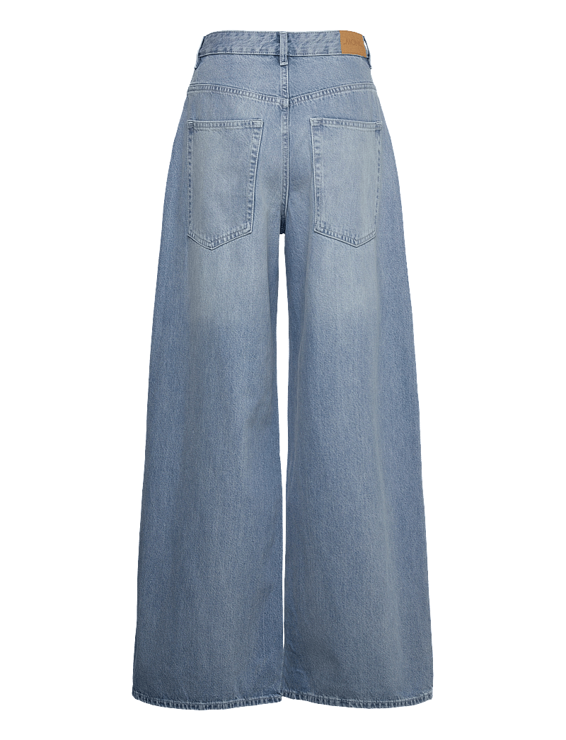Monki - Giga low waist loose jeans - hosen mit weitem bein - blue - 1