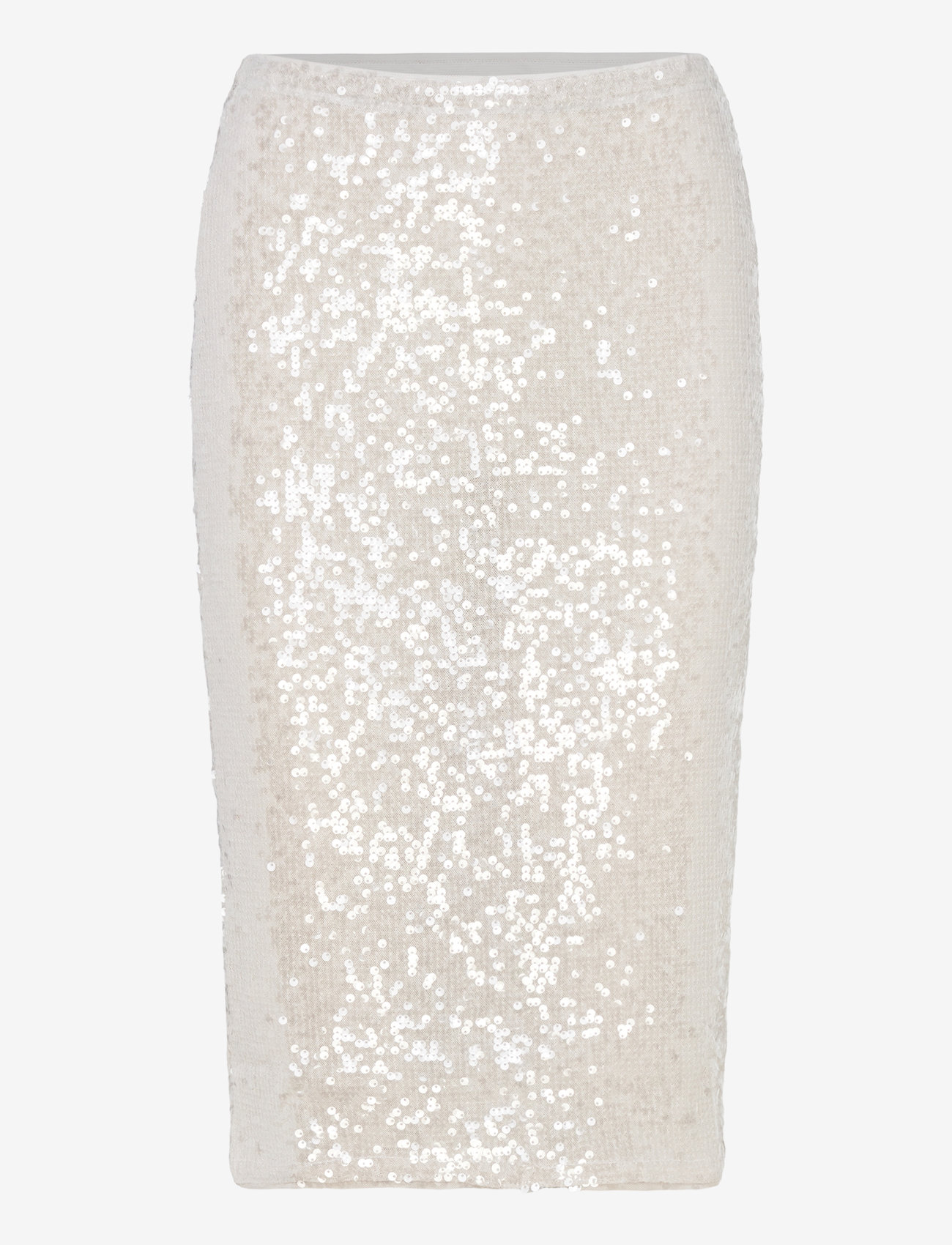 Monki - Midi Sequin Skirt - pailletten-röcke - beige - 0