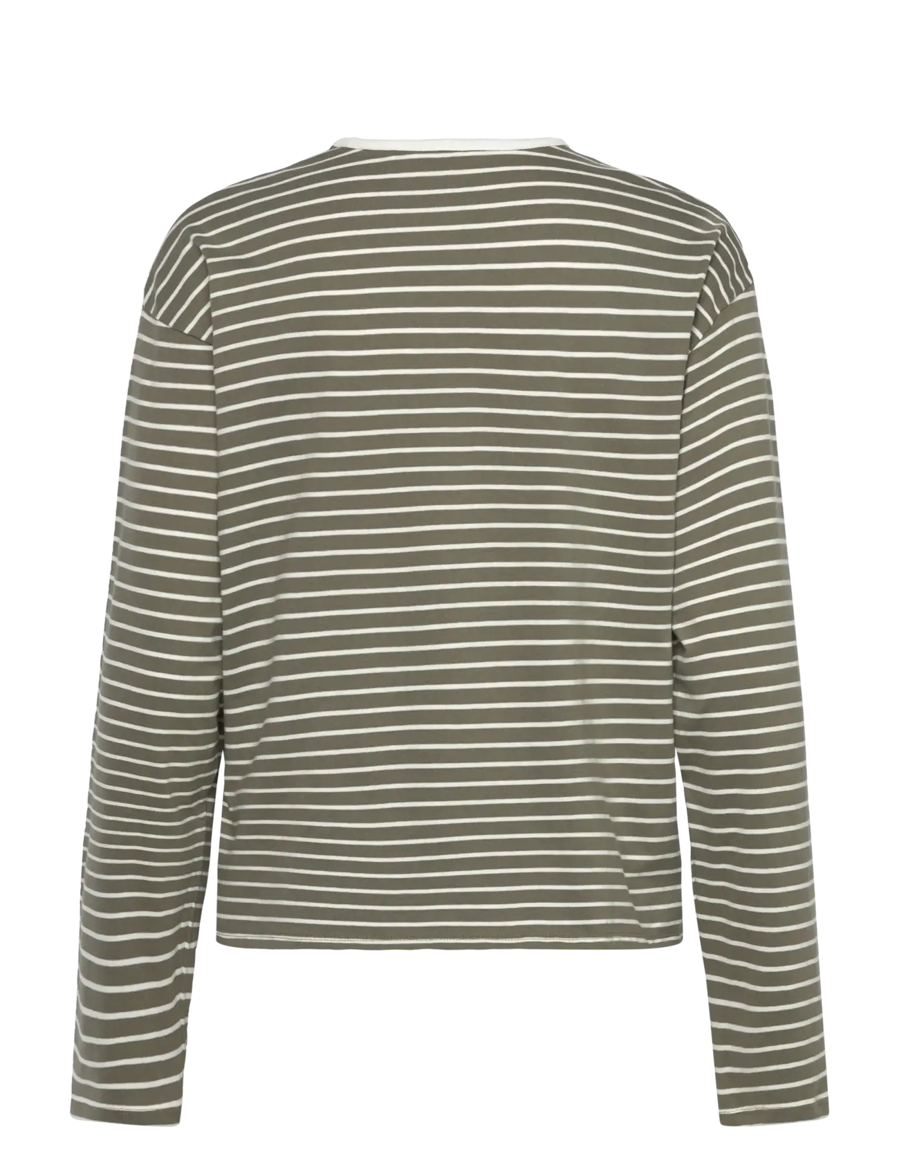 Monki - Boxy Sleeve T-Shirt - langermede topper - khaki green medium dusty - 1