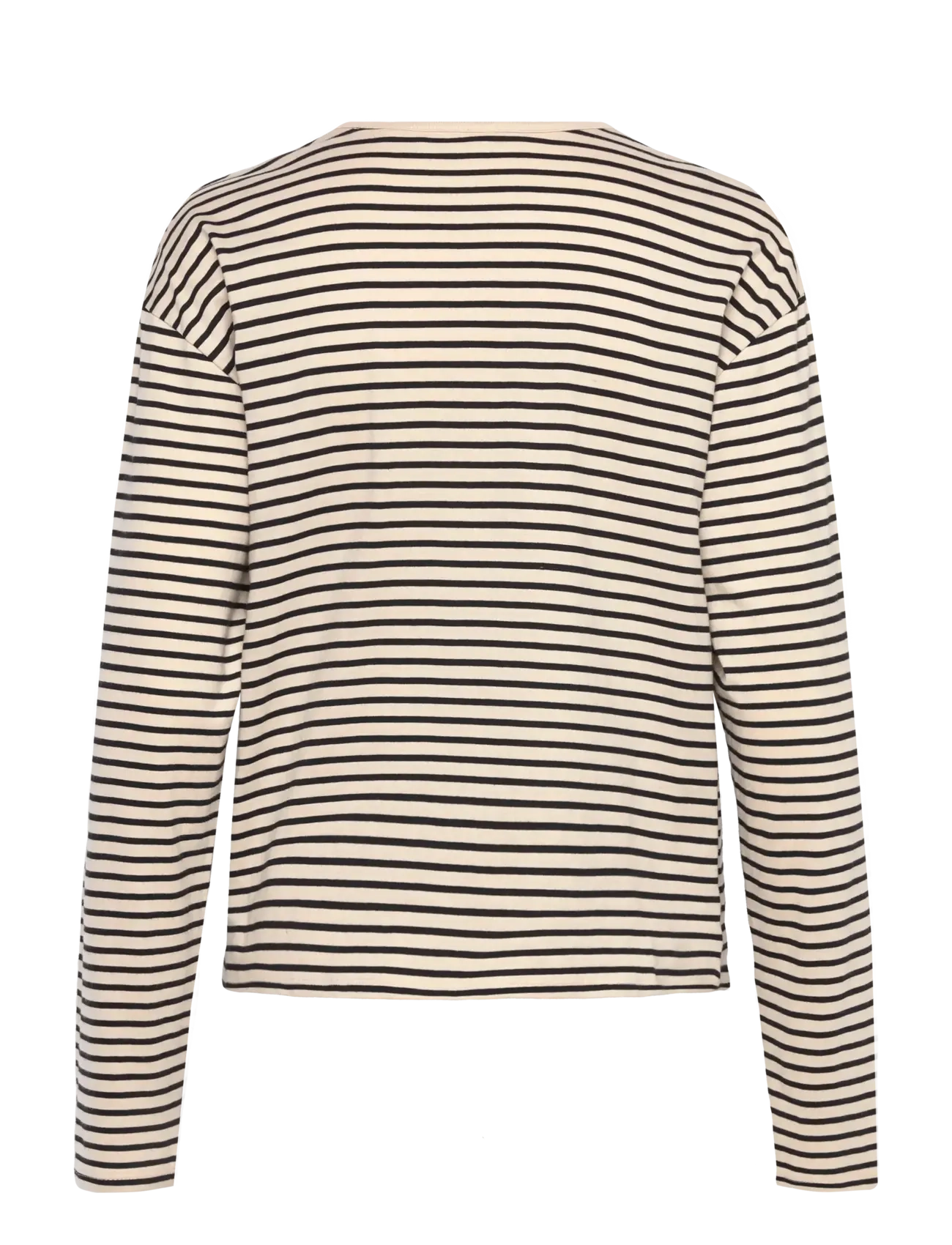 Monki - Boxy Sleeve T-Shirt - langärmlige tops - black dark - 1