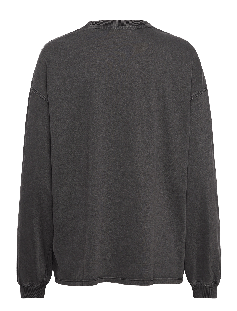 Monki - Oversized Long Sleeve T-shirt - fashion trends - black dark - 1