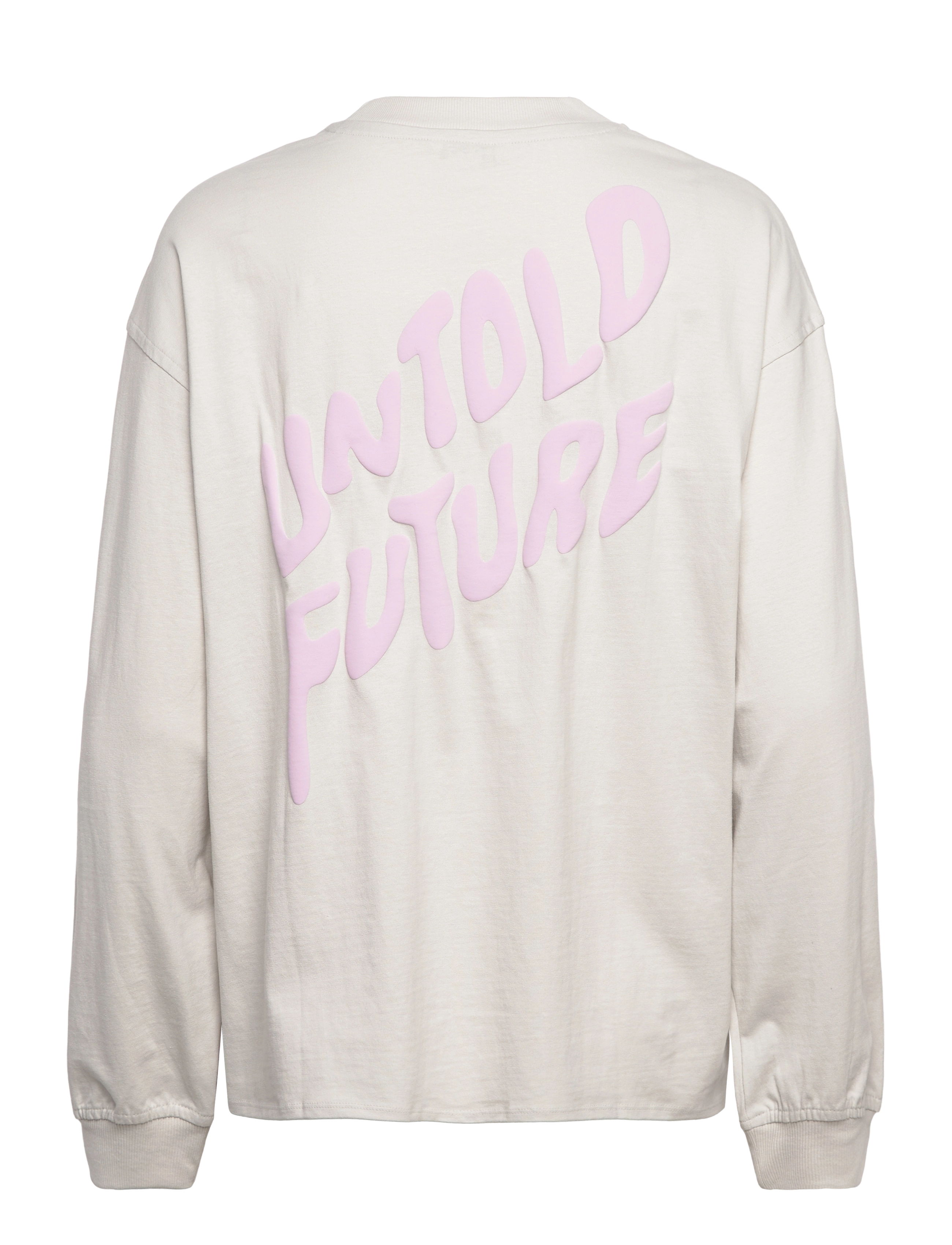 Monki - Oversized Long Sleeve T-shirt - colleget - grey dusty light - 1