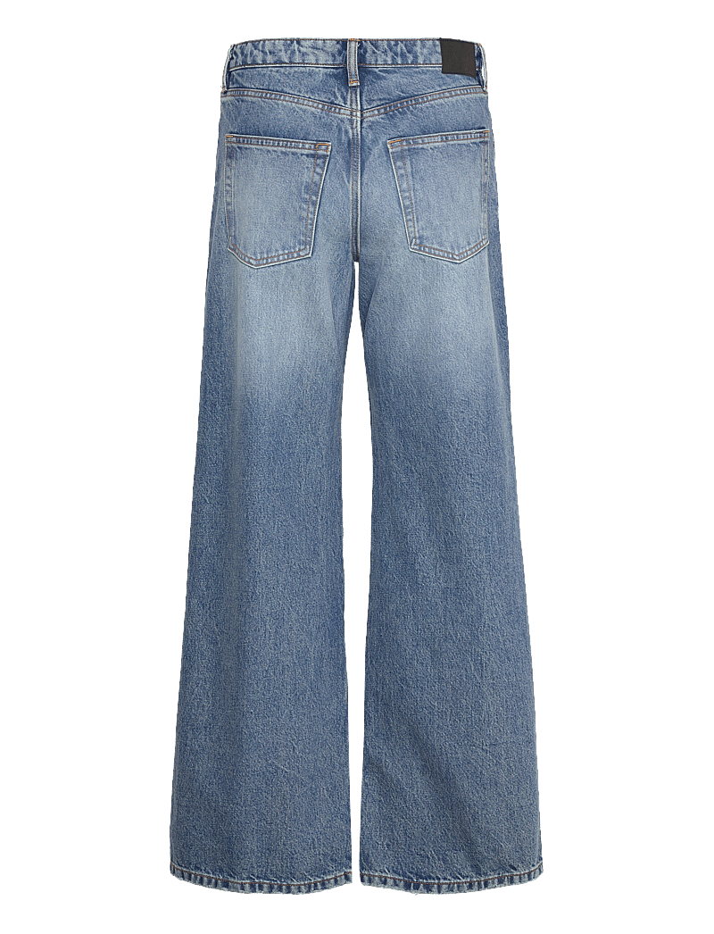 Monki - Paz Mid Wide Jeans - hosen mit weitem bein - blue medium dusty - 1