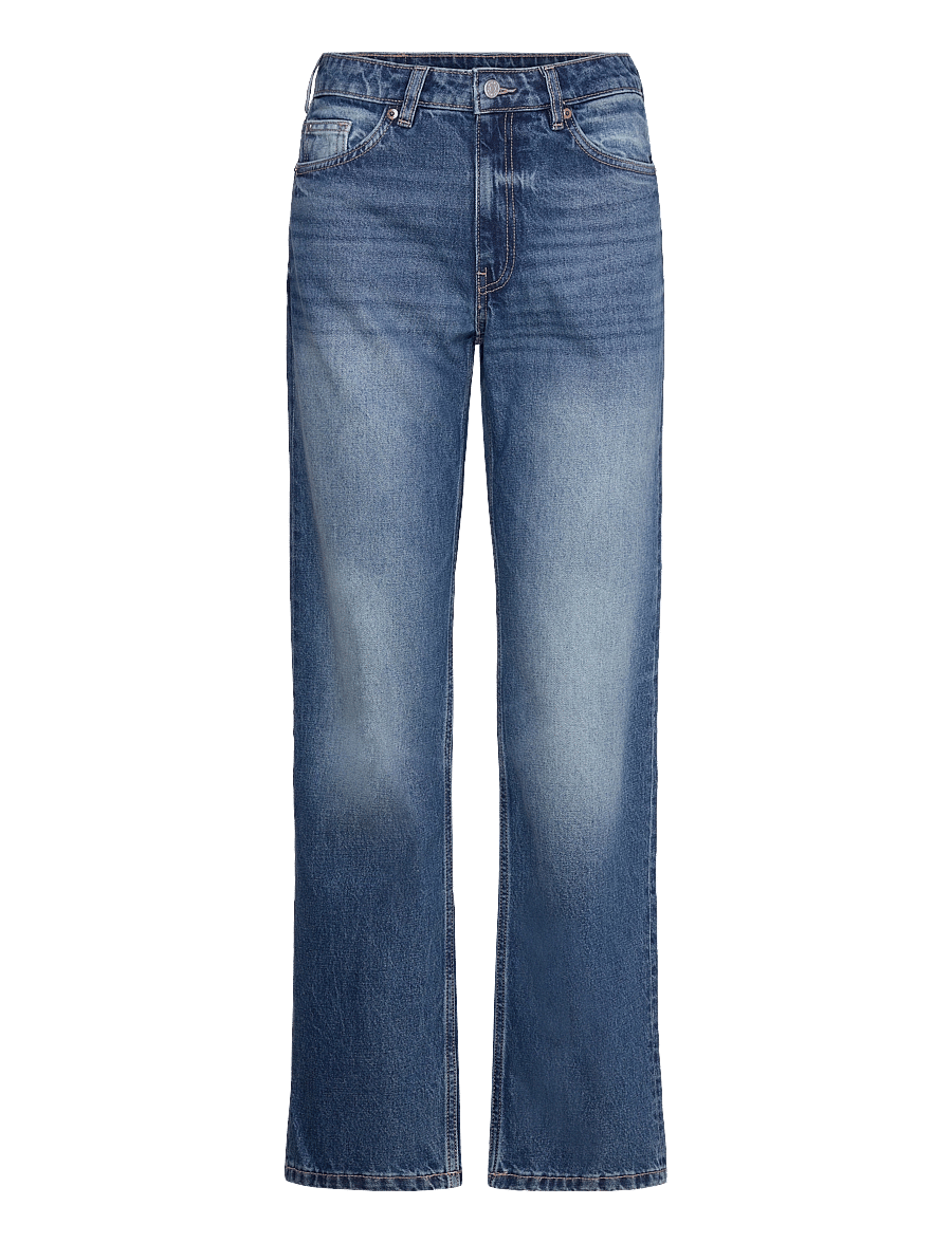 Monki - Aimo Mid Straight Jeans - gerade jeans - blue medium dusty - 0