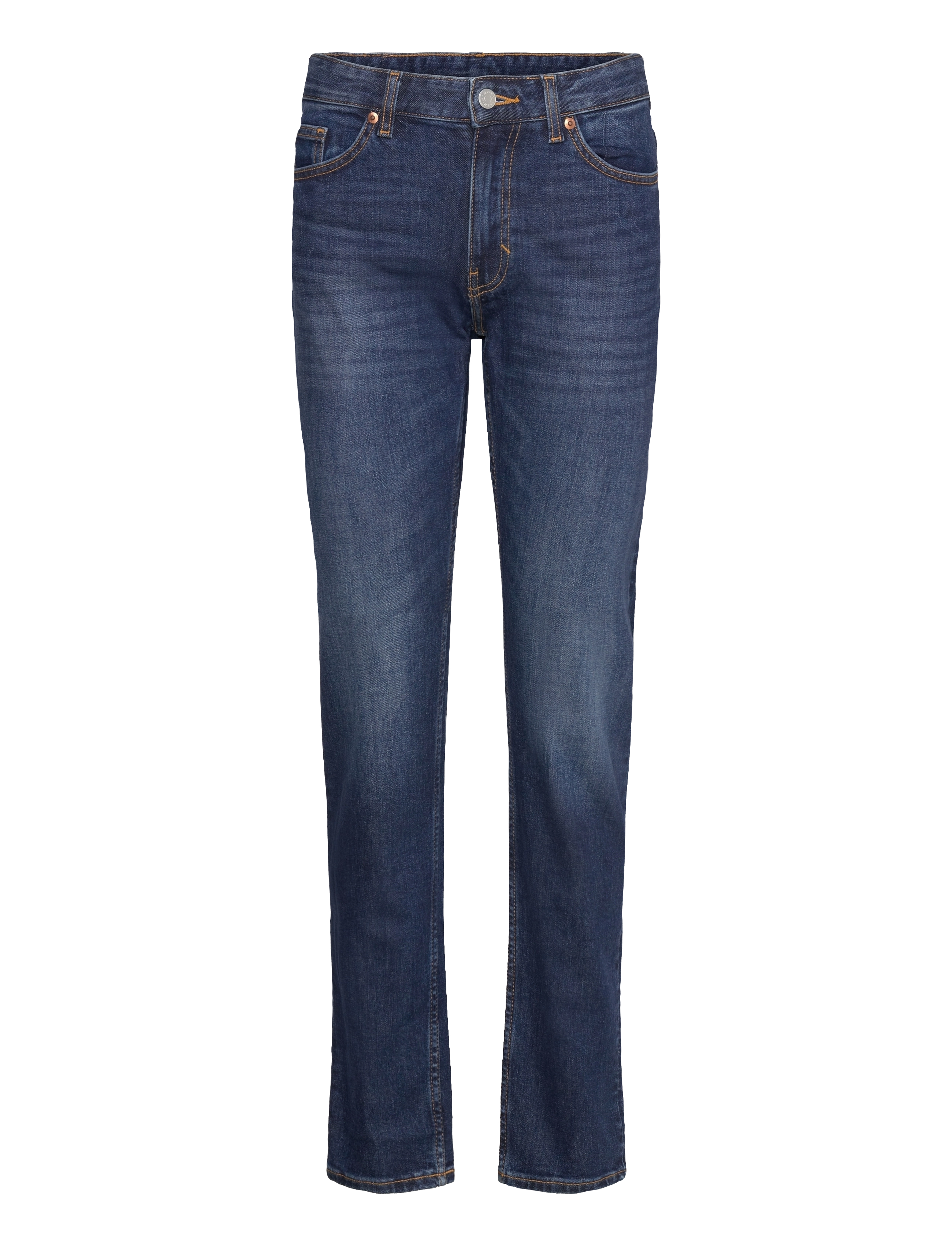 Monki Ako Mid Slim Tapered Jeans, 28 x 32, Blau - Slim, Frauen