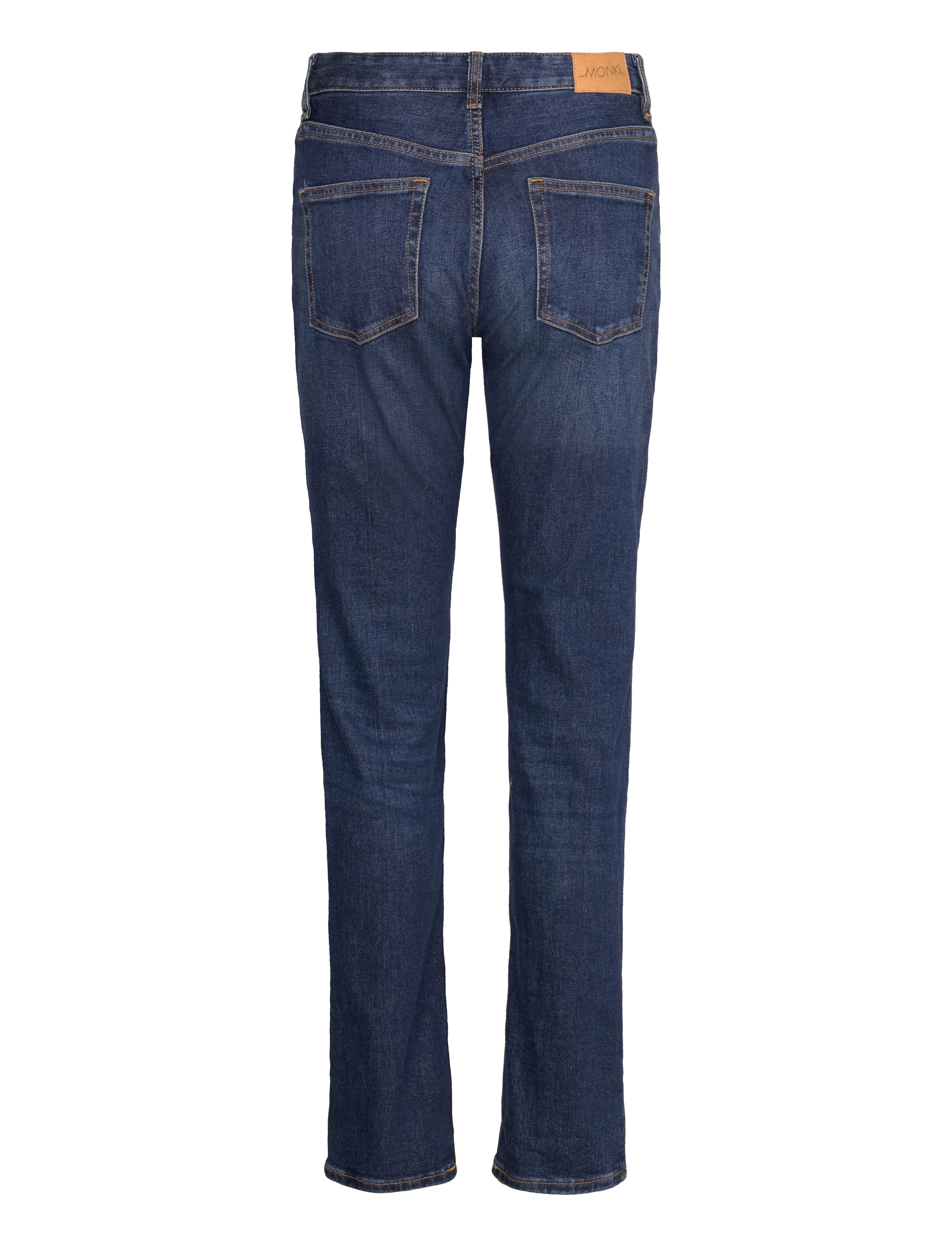 Monki - Ako Mid Slim Tapered Jeans - slim fit -farkut - blue - 1
