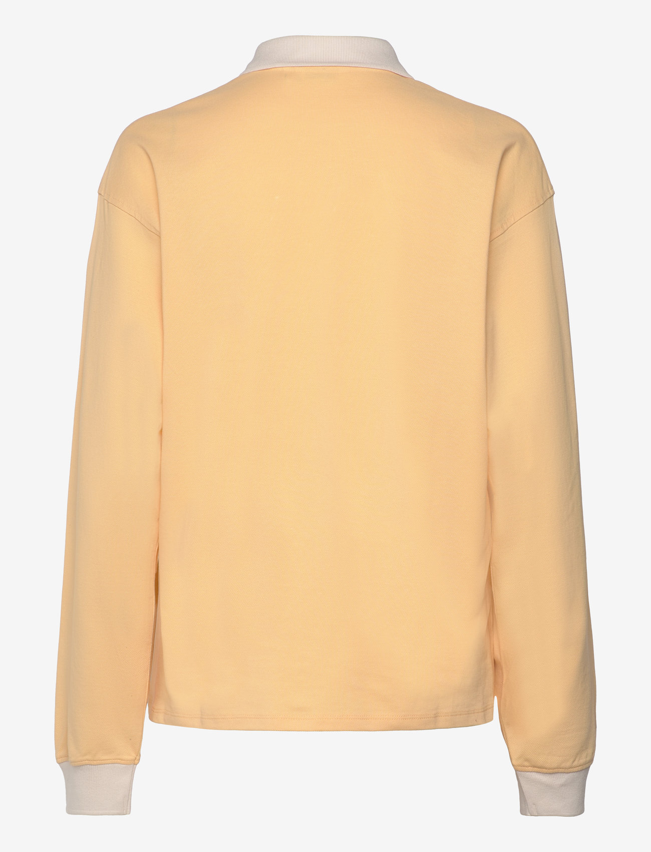 Monki - Long Sleeve Rugby Polo Top - poloer - yellow medium - 1