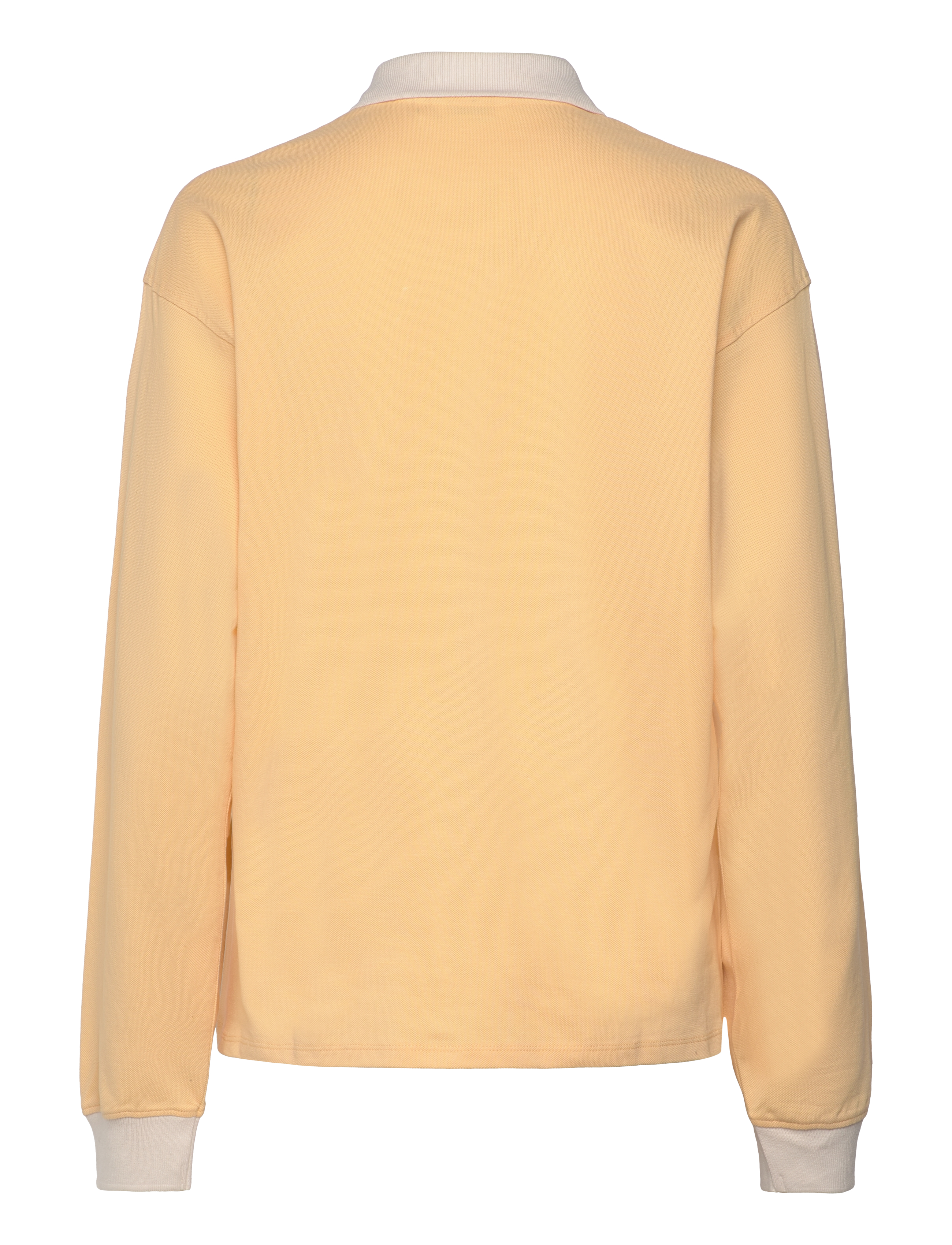 Monki - Long Sleeve Rugby Polo Top - poloshirts - yellow medium - 1