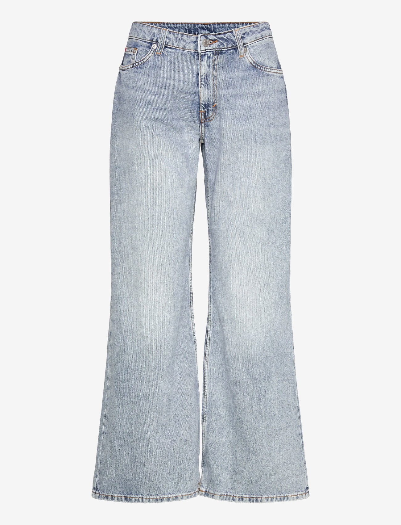 Monki - Kiri Low Waist Loose Flared Jeans - flared jeans - blue light - 0