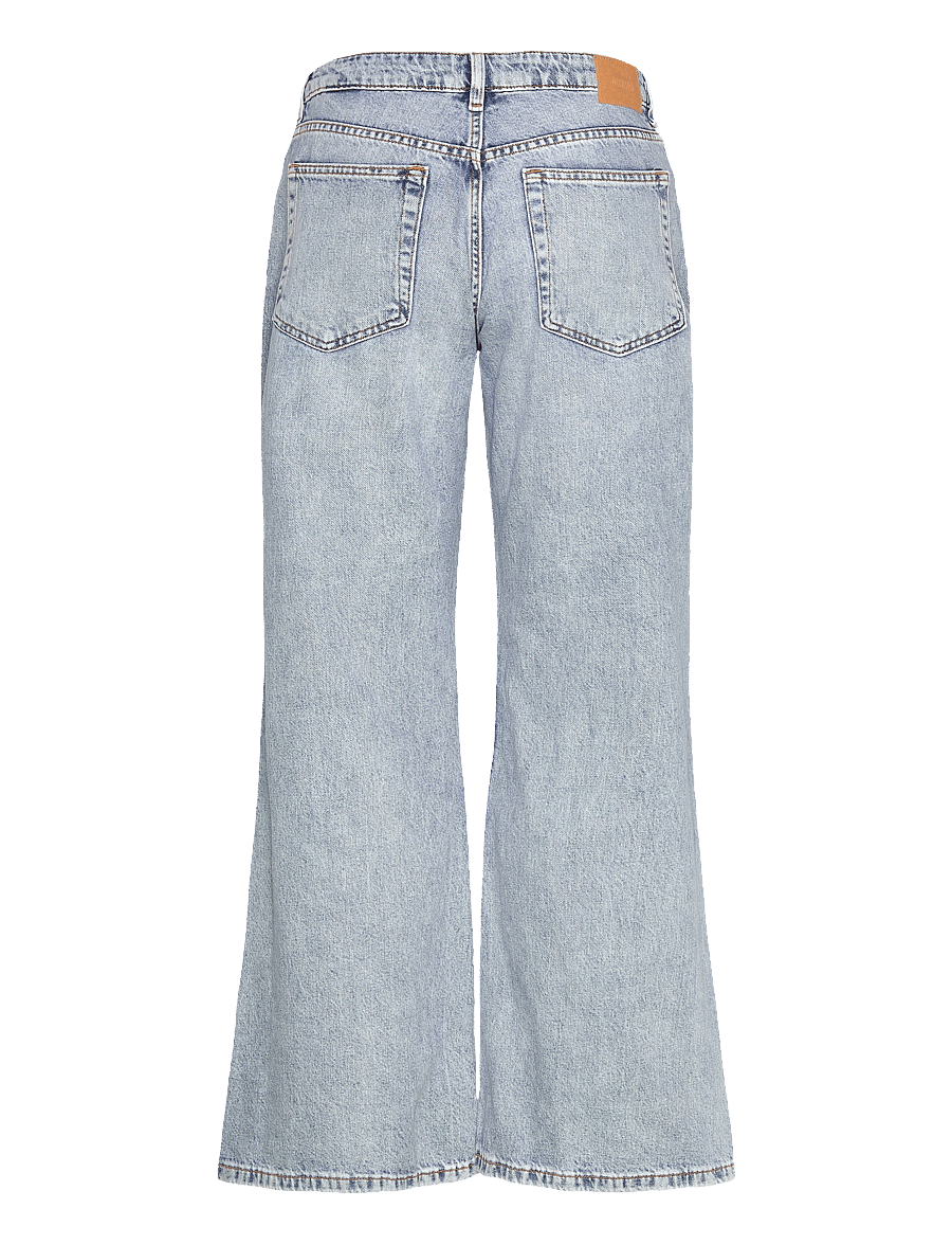 Monki - Kiri Low Waist Loose Flared Jeans - alt eriti laia säärega teksad - blue light - 1