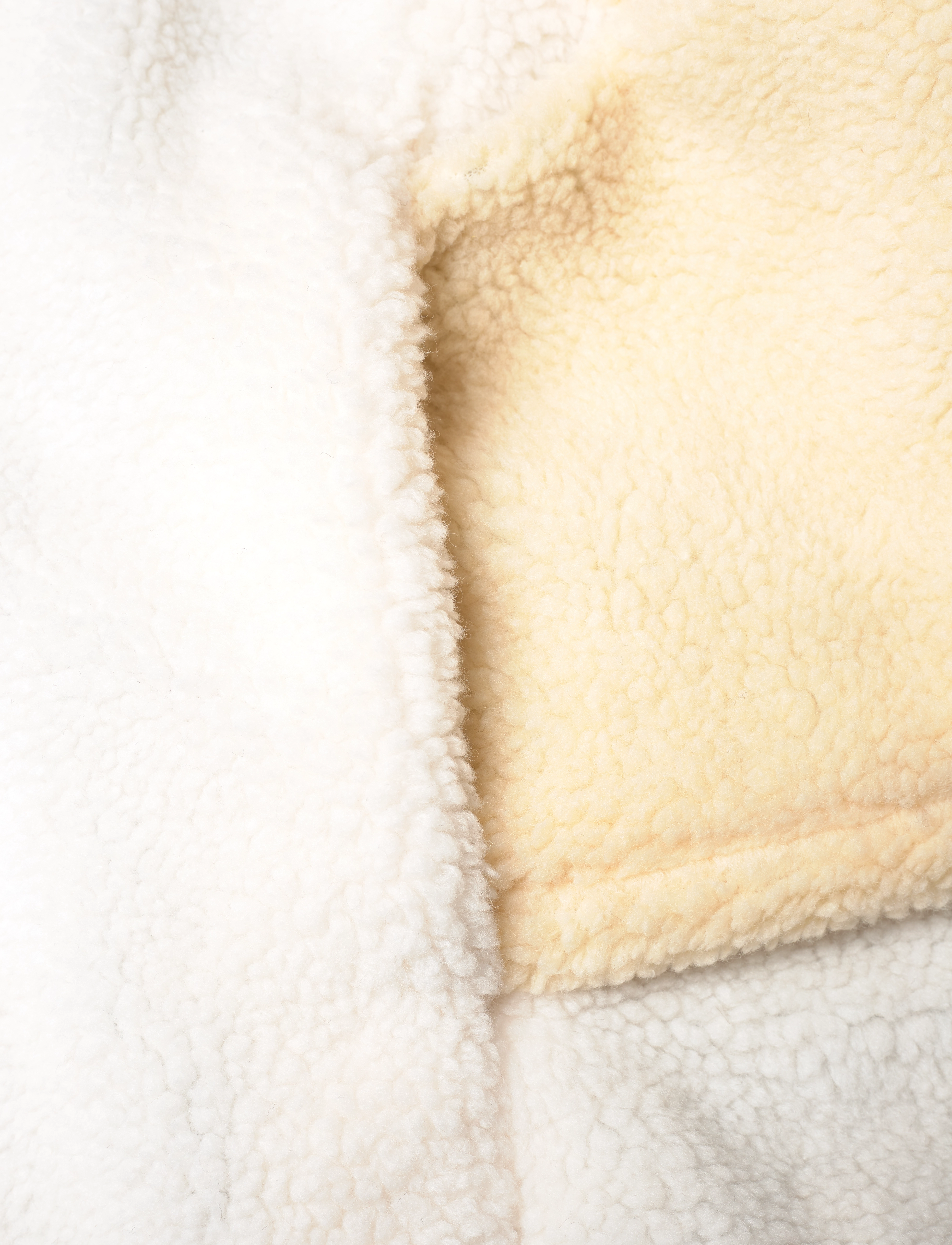 Monki - Loose Fleece Zip Jacket - jackets - yellow dusty light - 3