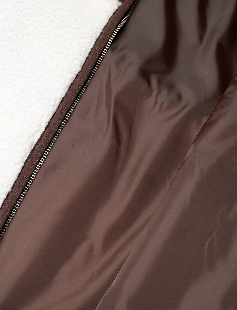 Monki - Loose Fleece Zip Jacket - joped - yellow dusty light - 4