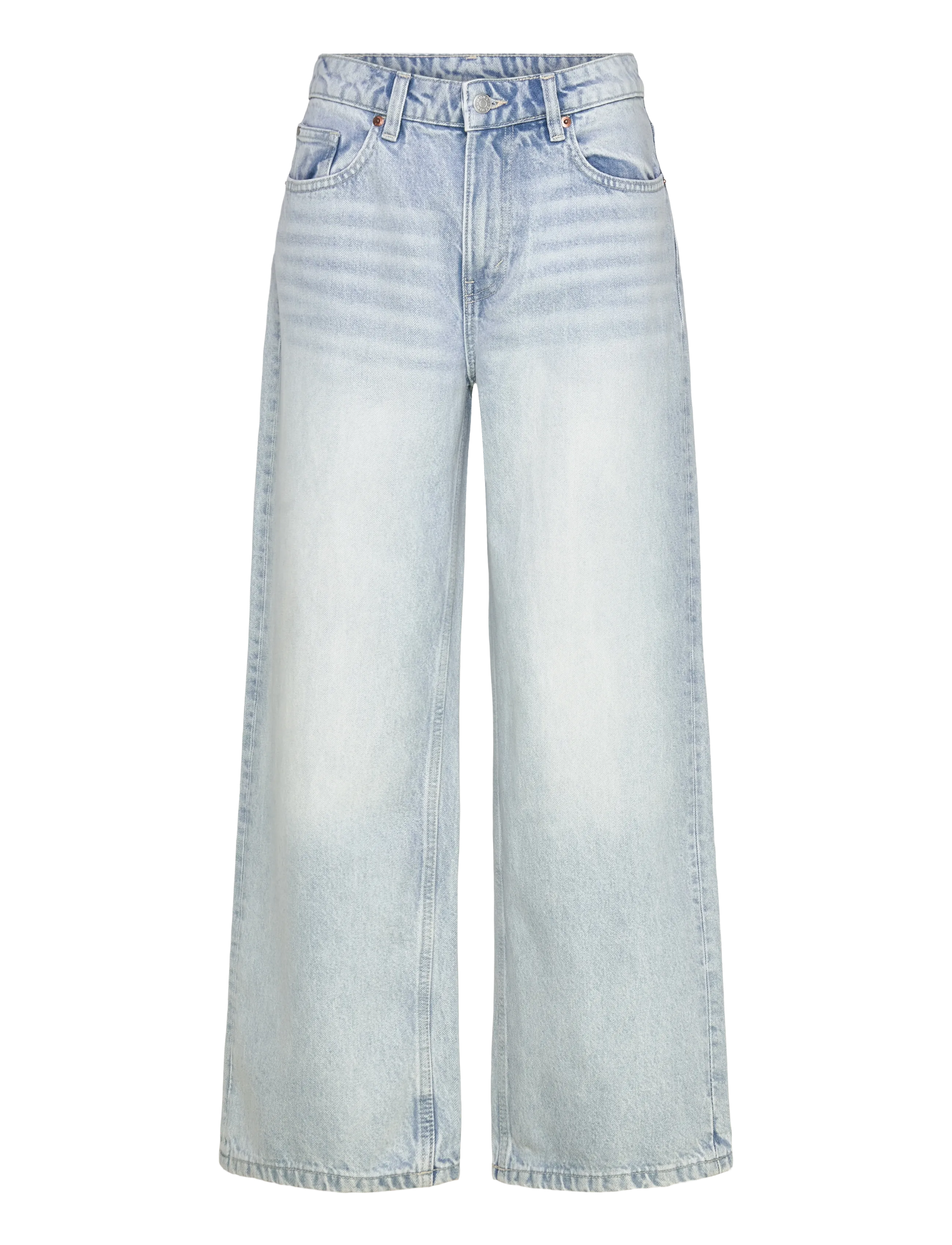 Monki Missy Low Waist Loose Straight Leg Jeans, 29 x 32, Blue, Jeans > Vidde, Dame