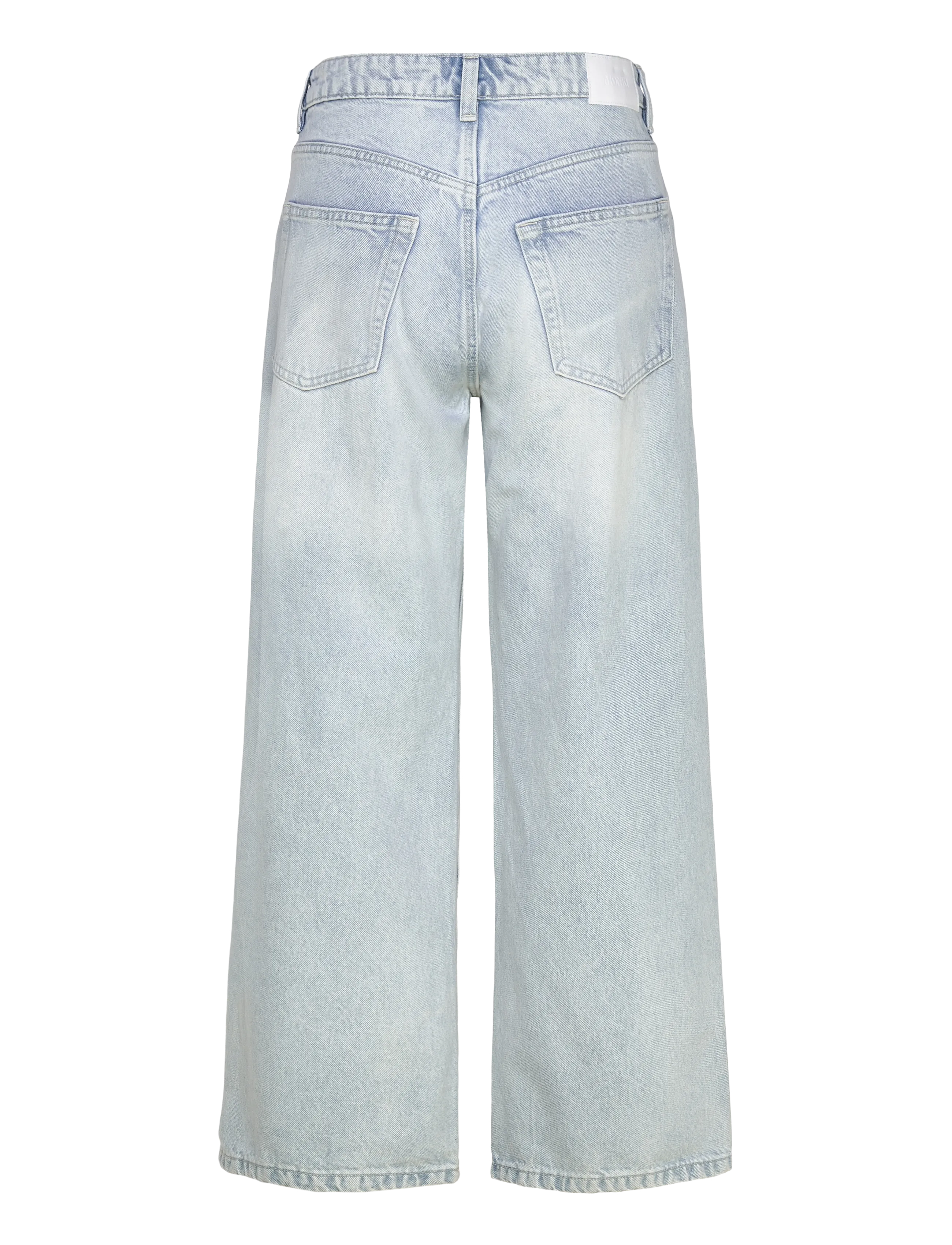 Monki - Missy Low Waist Loose Straight Leg Jeans - hosen mit weitem bein - blue dusty light - 1