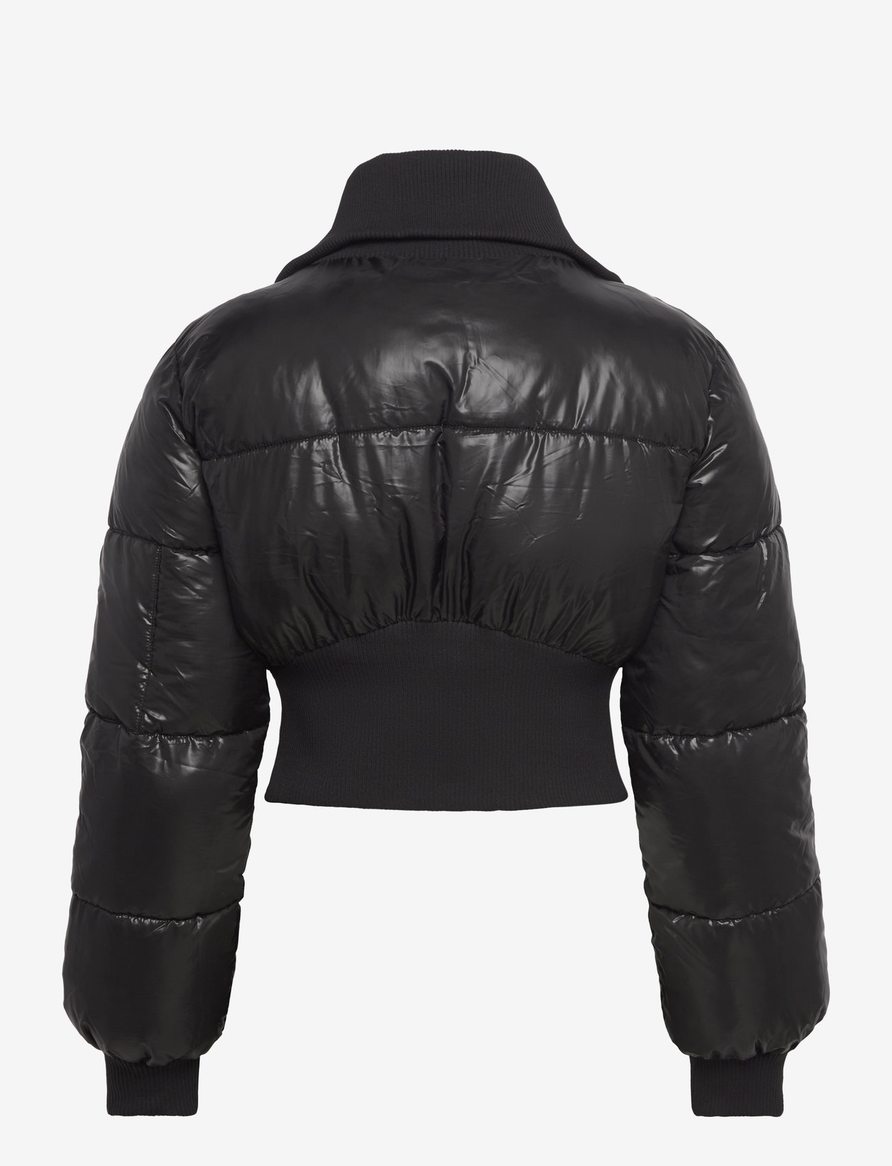 Monki - Cropped Padded Puffer Jacket - daunenjacken - black dark - 1