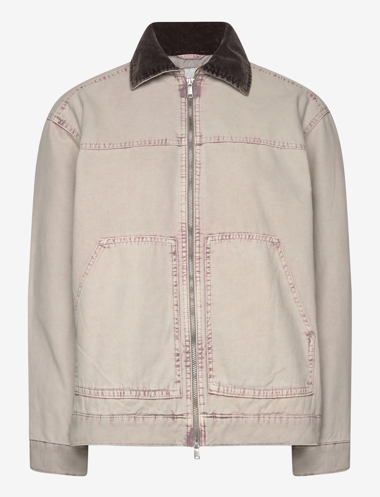 Monki - Padded Cotton Canvas Jacket - dunjackor - beige medium dusty - 0