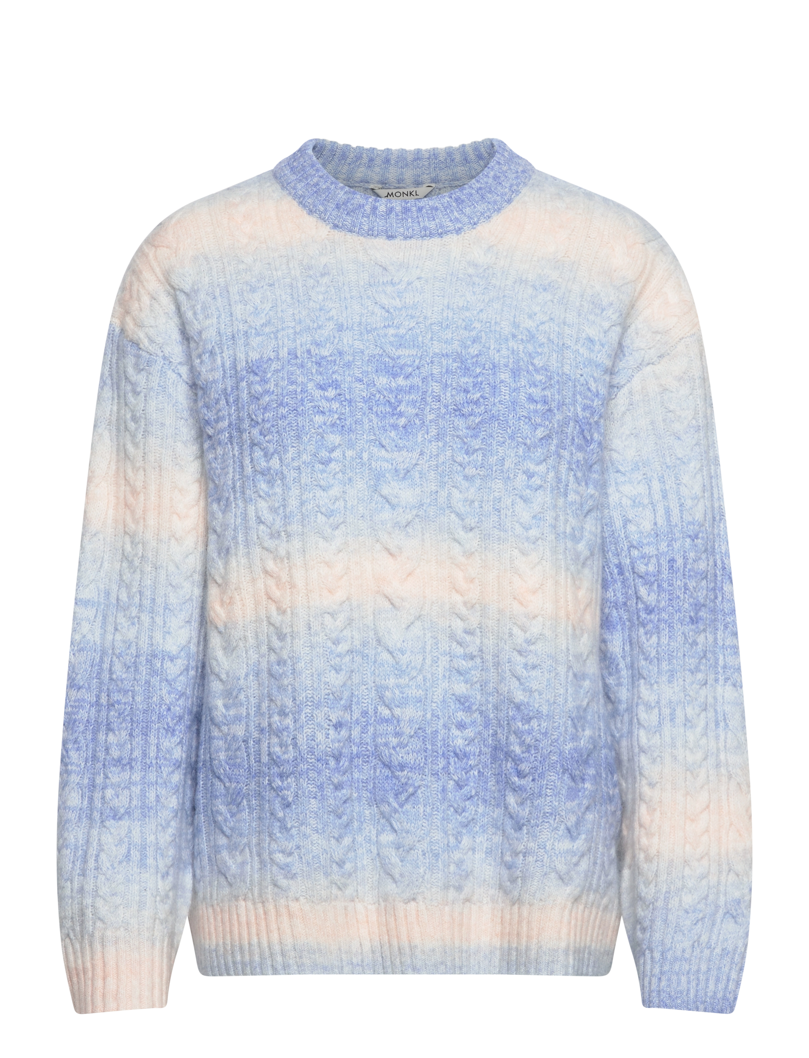 Monki Cable Knitted Sweater, XS, Blue, Strik > Trøjer, Dame