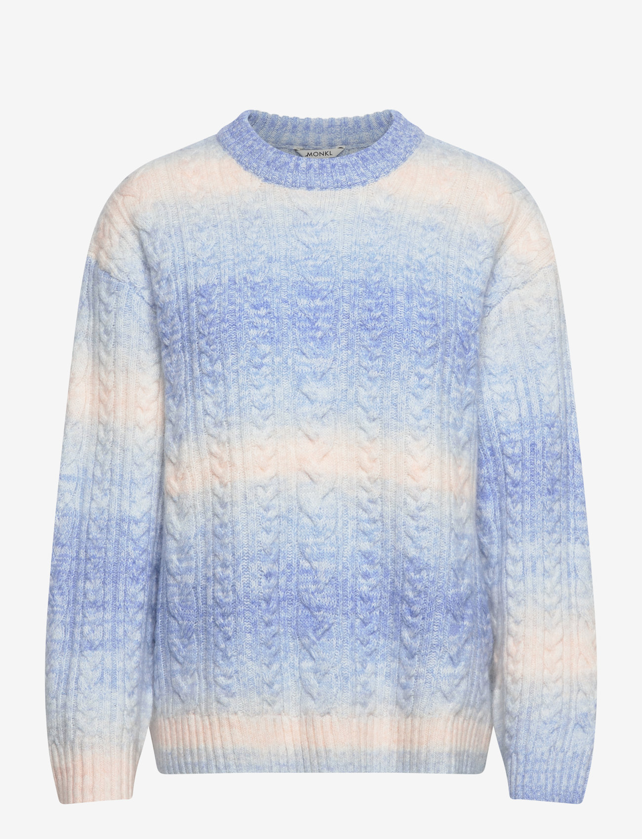 Monki - Cable knitted sweater - stickade tröjor - blue medium - 0