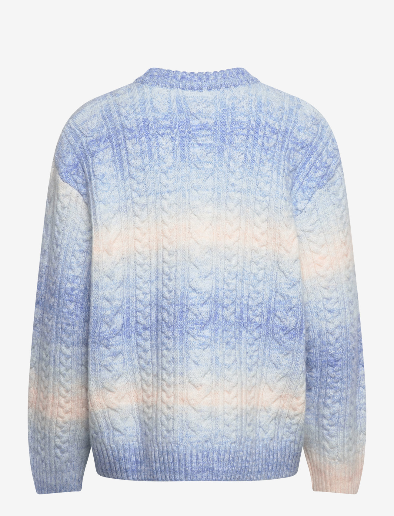 Monki - Cable knitted sweater - stickade tröjor - blue medium - 1