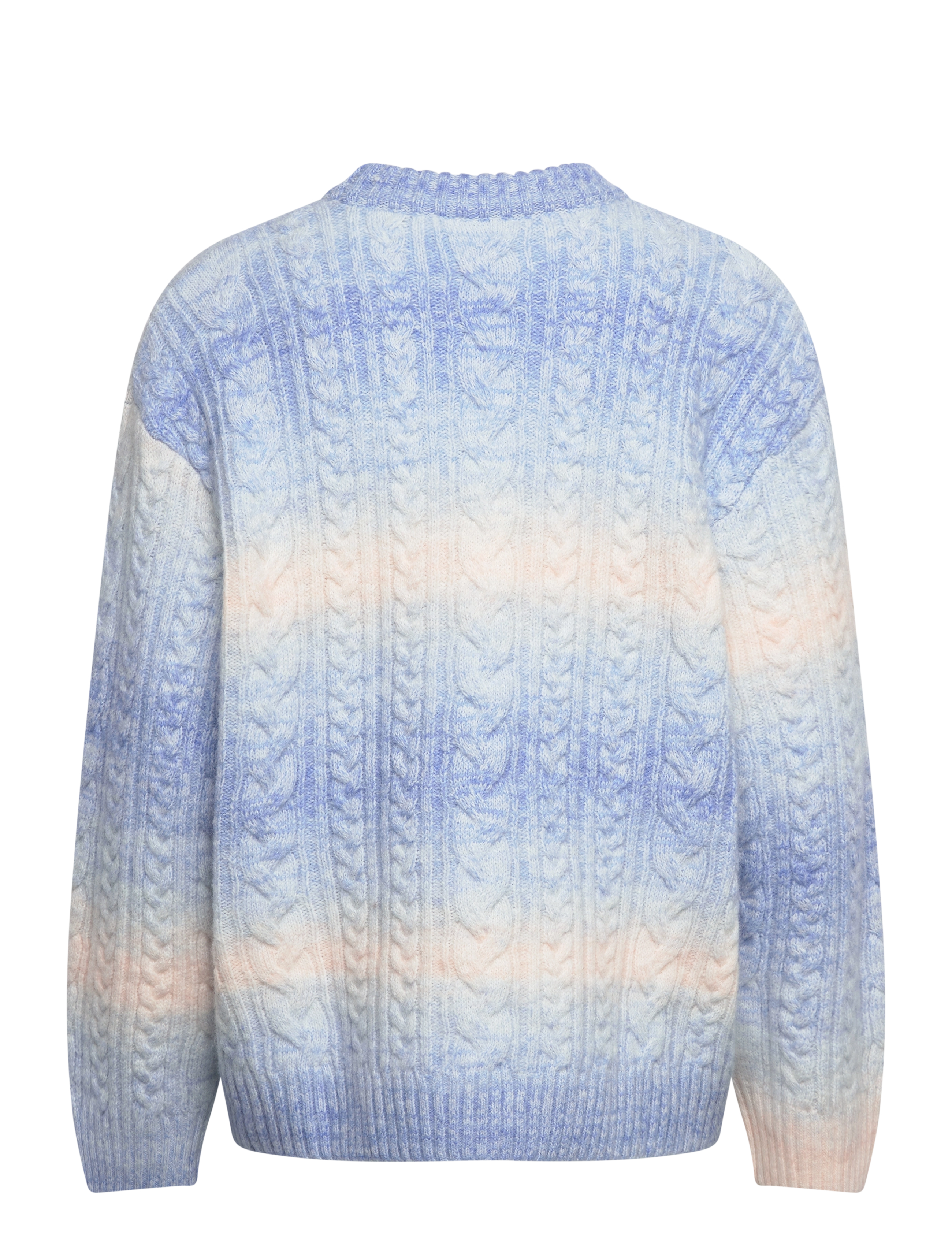 Monki - Cable knitted sweater - striktrøjer - blue medium - 1