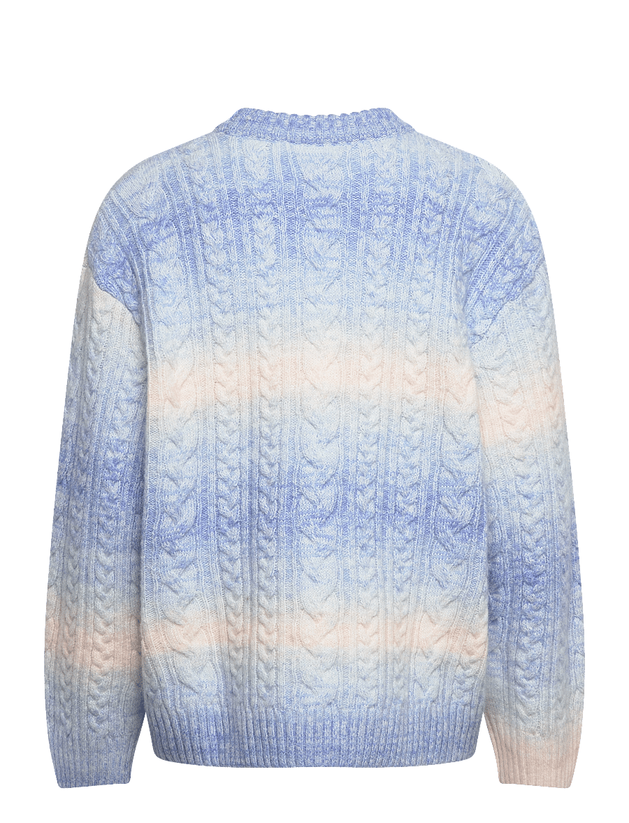 Monki - Cable knitted sweater - kampsunid - blue medium - 1