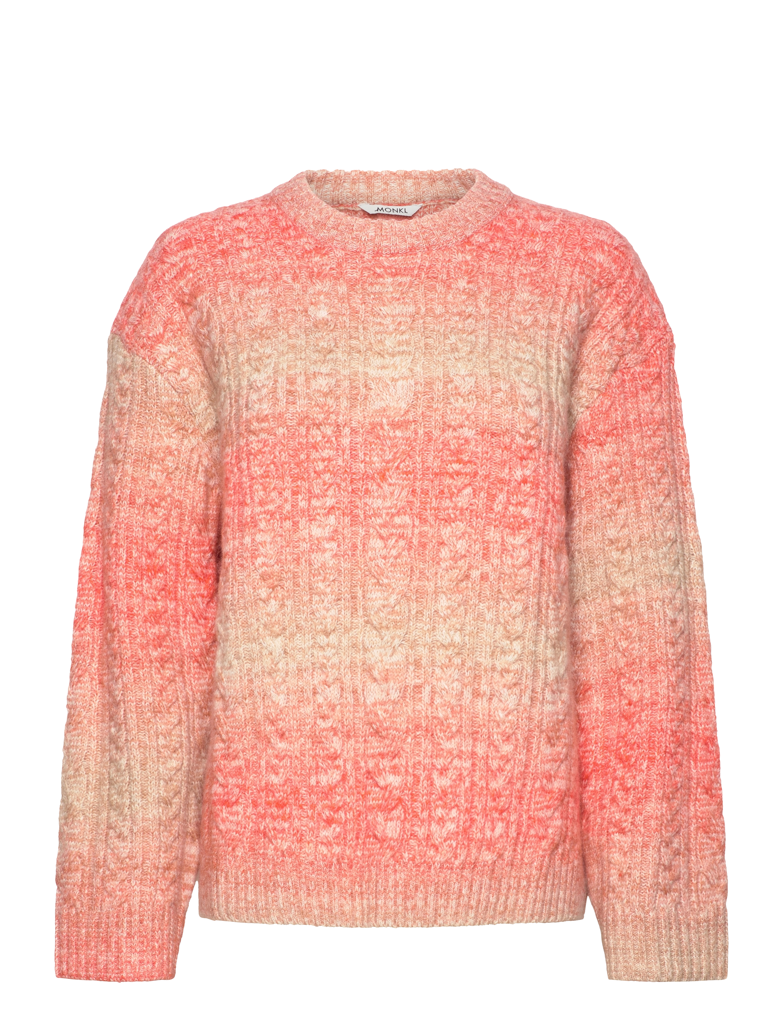 Monki Cable Knitted Sweater, XXS, Coral, Strik > Trøjer, Dame