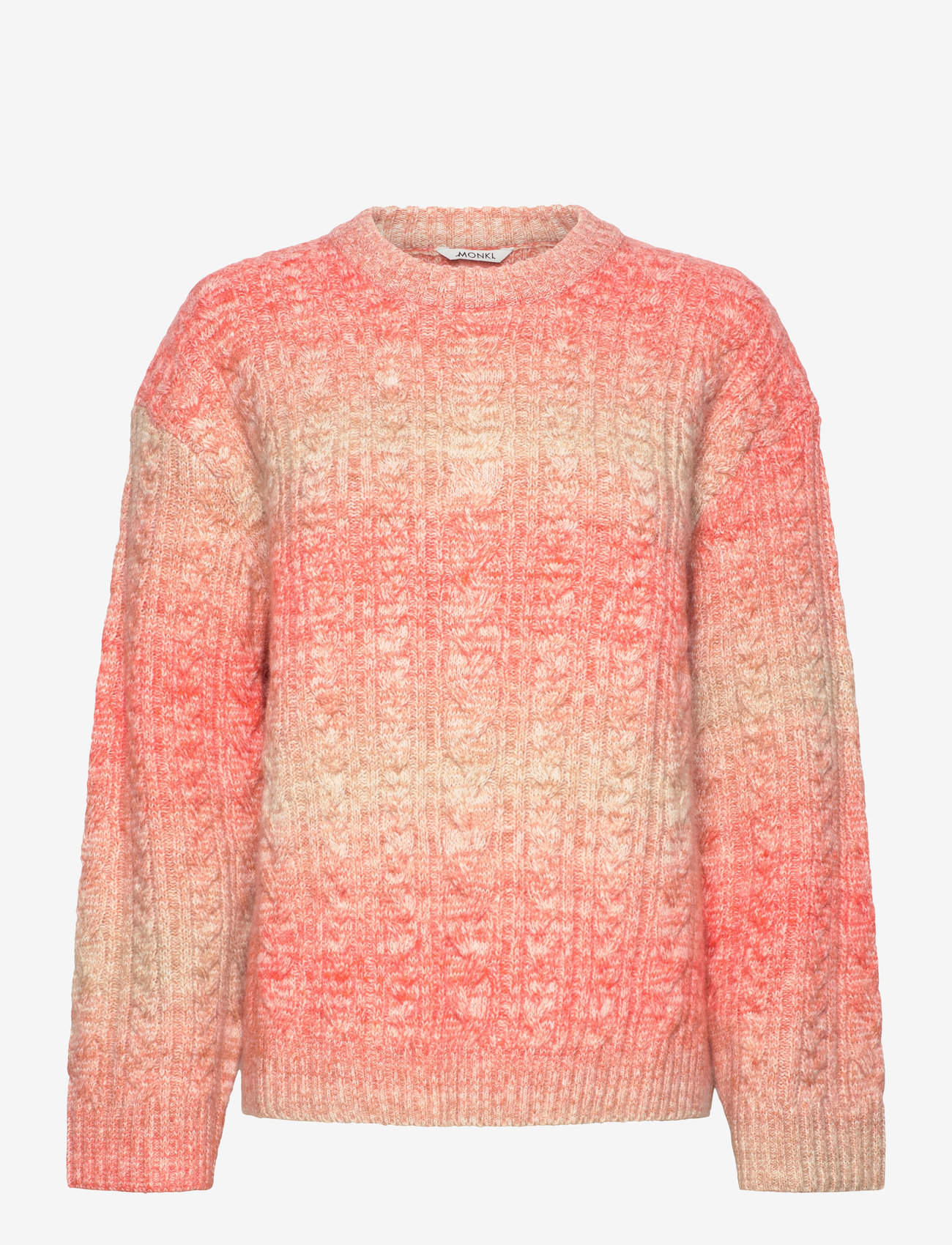 Monki - Cable knitted sweater - sviitrid - orange bright - 0