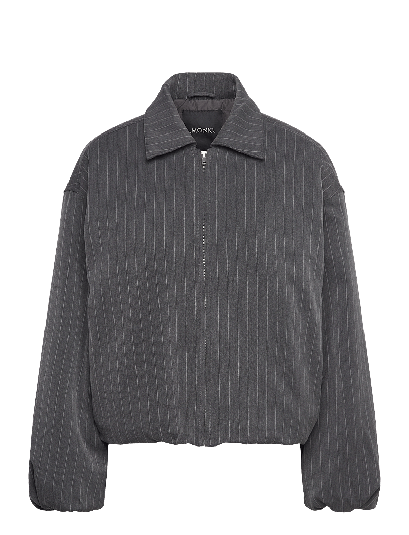 Monki - Padded Suiting Bomber Jacket - frühlingsjacken - grey dark - 0