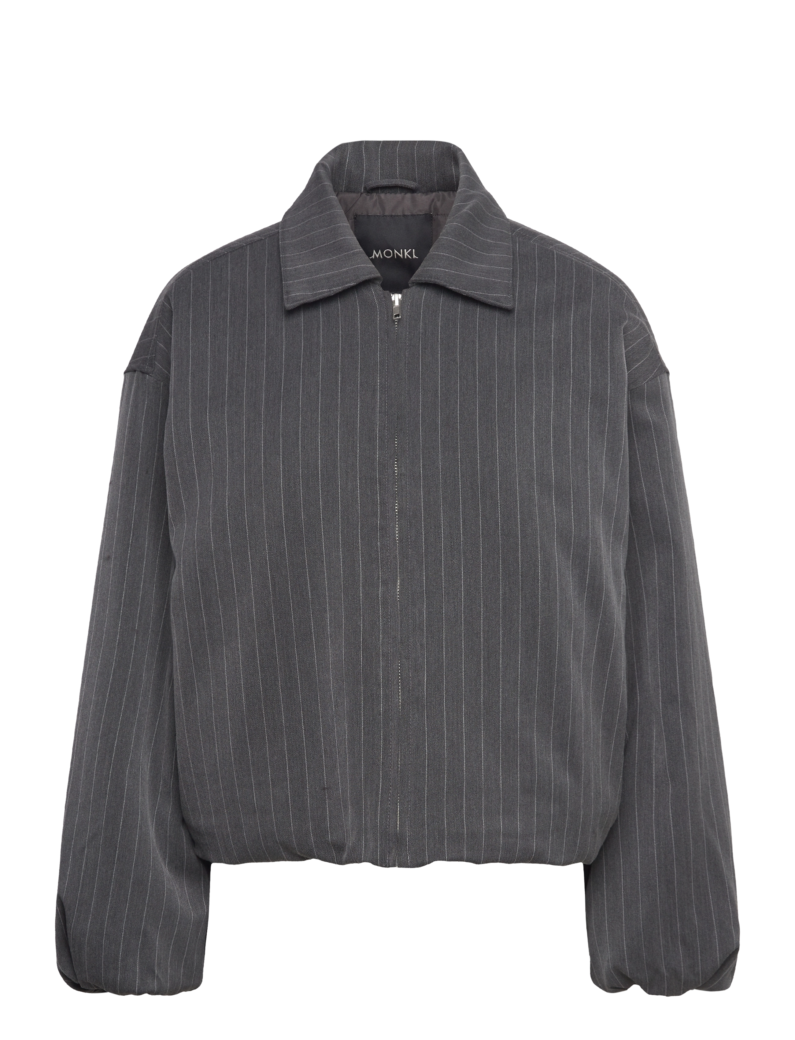 Monki Padded Suiting Bomber Jacket - Transitional Layering - GREY DARK / grey
