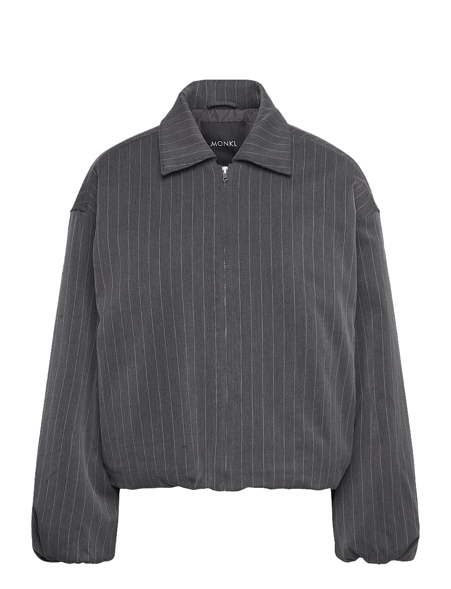 Monki - Padded Suiting Bomber Jacket - frühlingsjacken - grey dark - 0