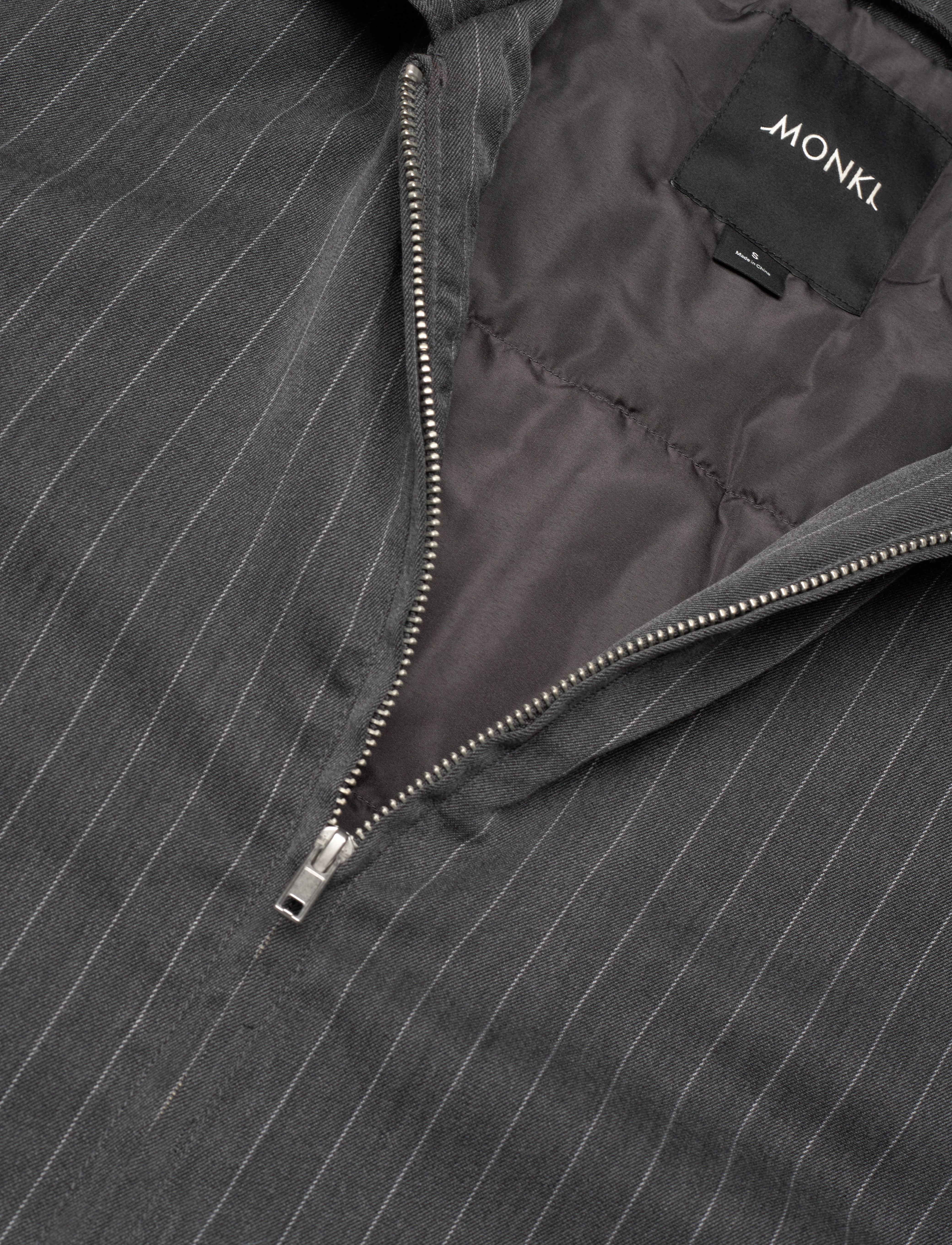Monki - Padded Suiting Bomber Jacket - kevadjoped - grey dark - 2