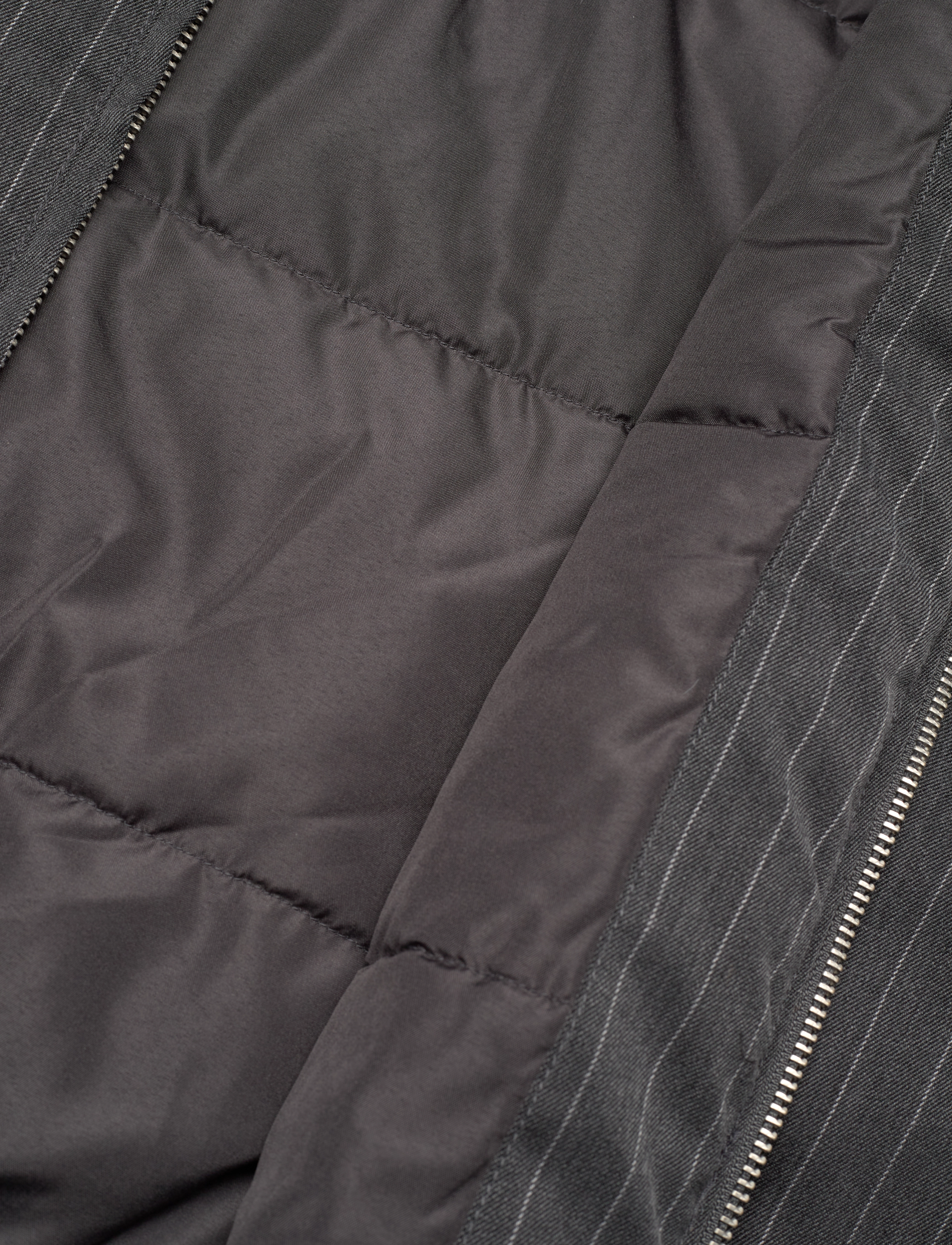 Monki - Padded Suiting Bomber Jacket - kevadjoped - grey dark - 4