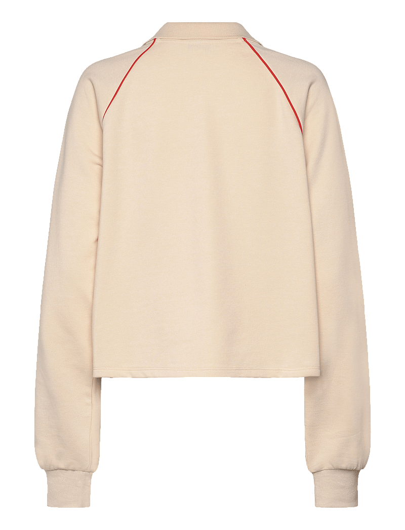 Monki - Sporty Boxy Terry Sweatshirt - modetrends - beige dusty light - 1
