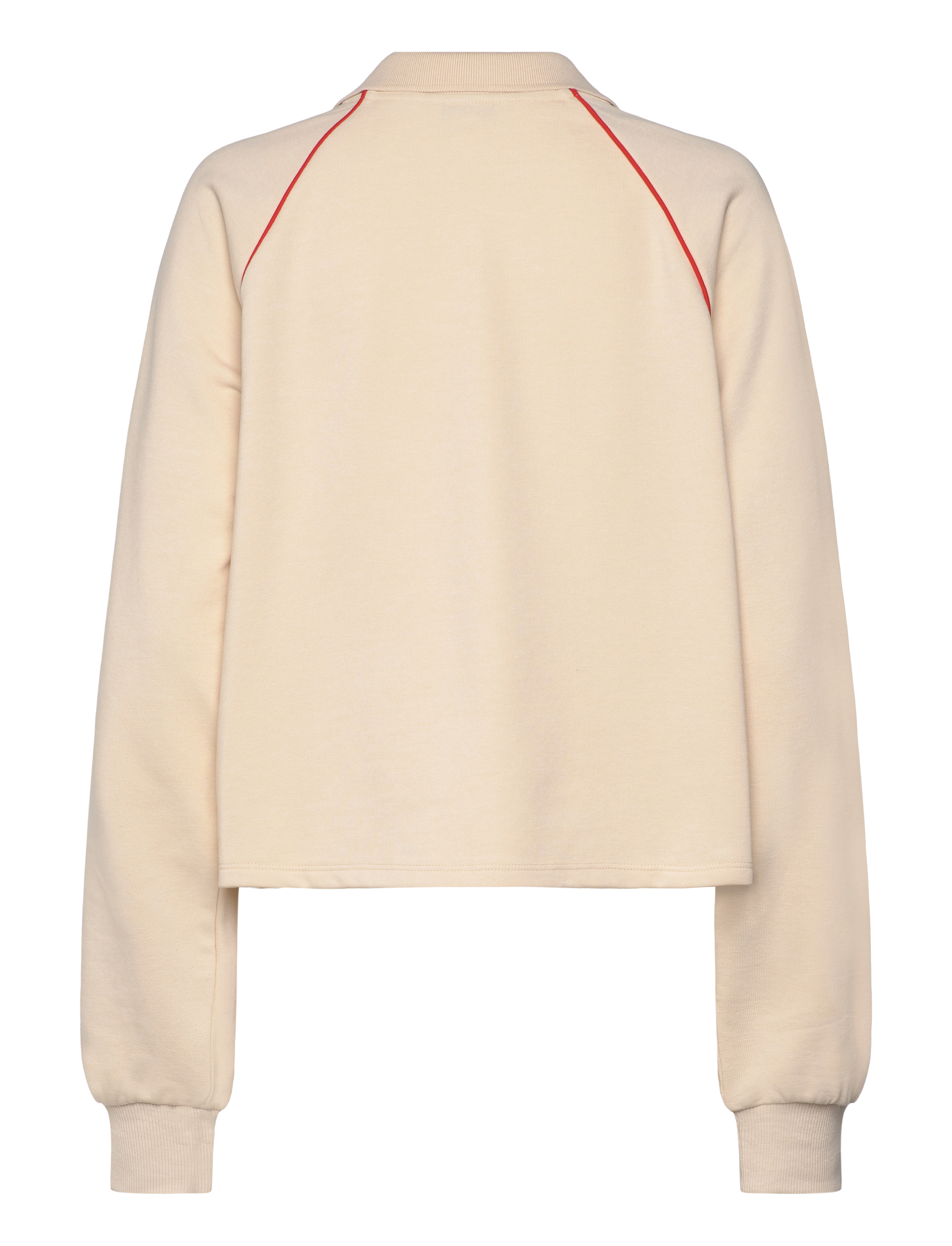 Monki - Sporty Boxy Terry Sweatshirt - modetrender - beige dusty light - 1